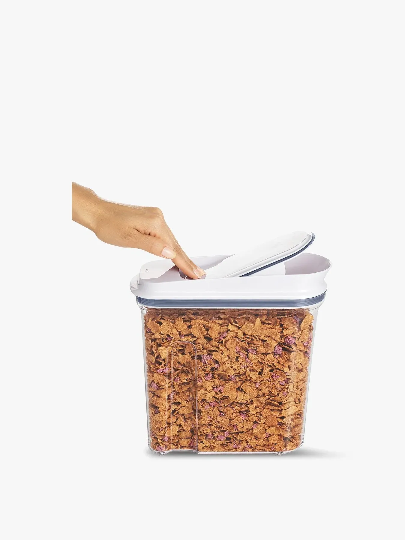 Large Cereal Dispenser with Pop Lid - Black