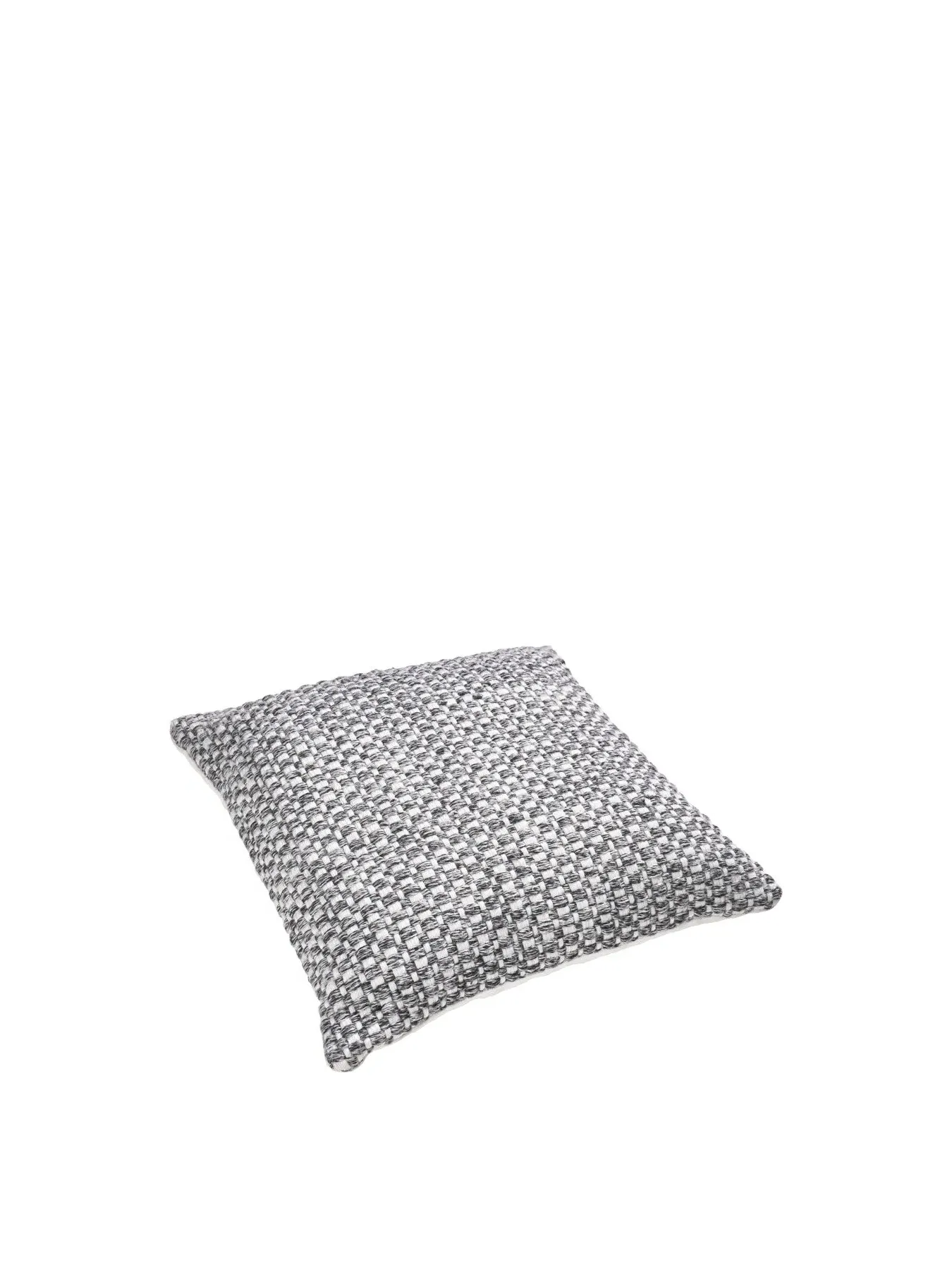 45cm Scatter Cushion Basket Weave - Graphite, Polyester