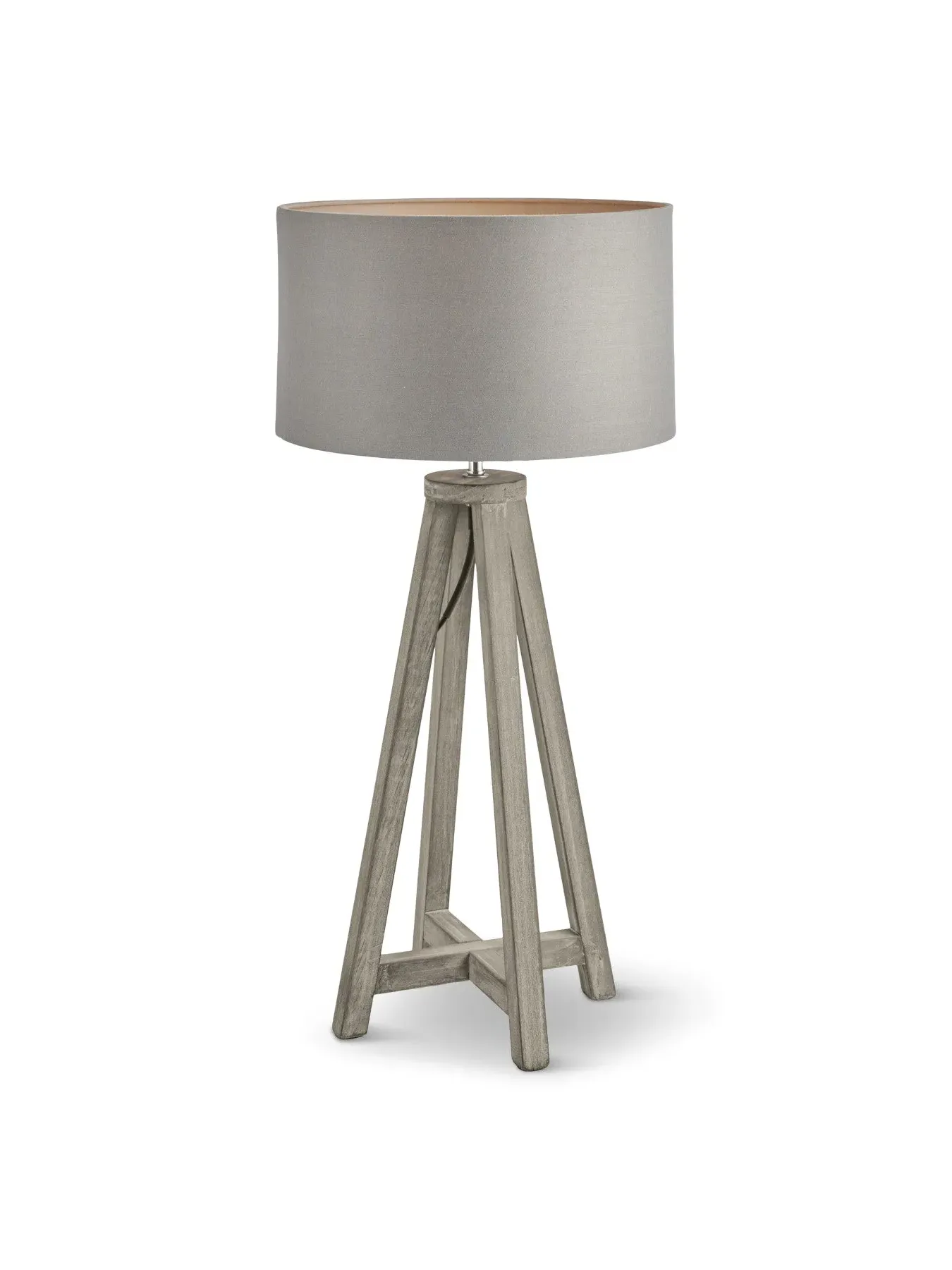 Tapered Table Lamp Base - Grey, Wood image
