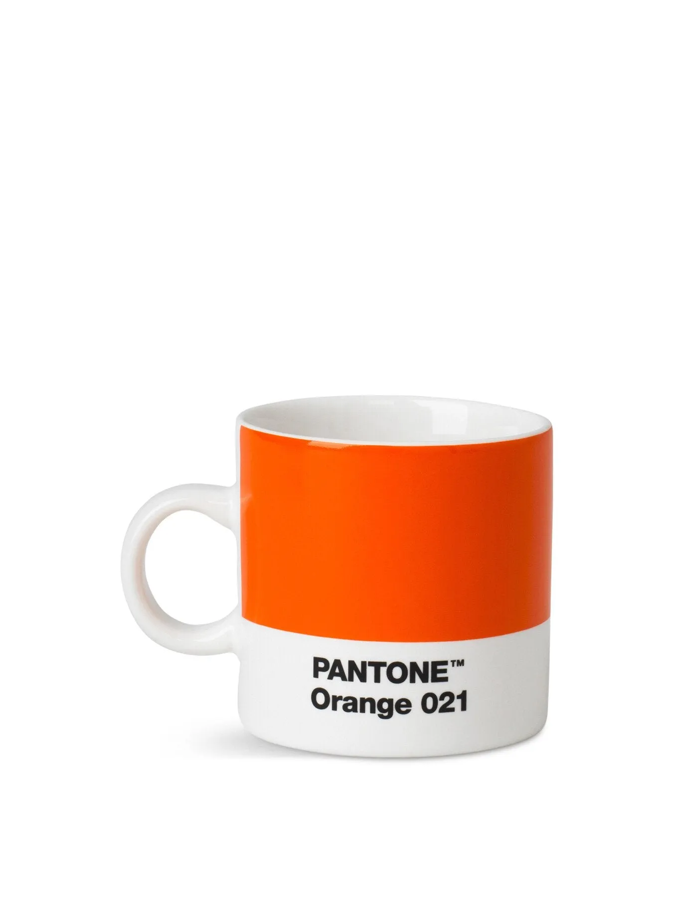 Espresso Mug Hand-Made Design - Orange, Ceramic image