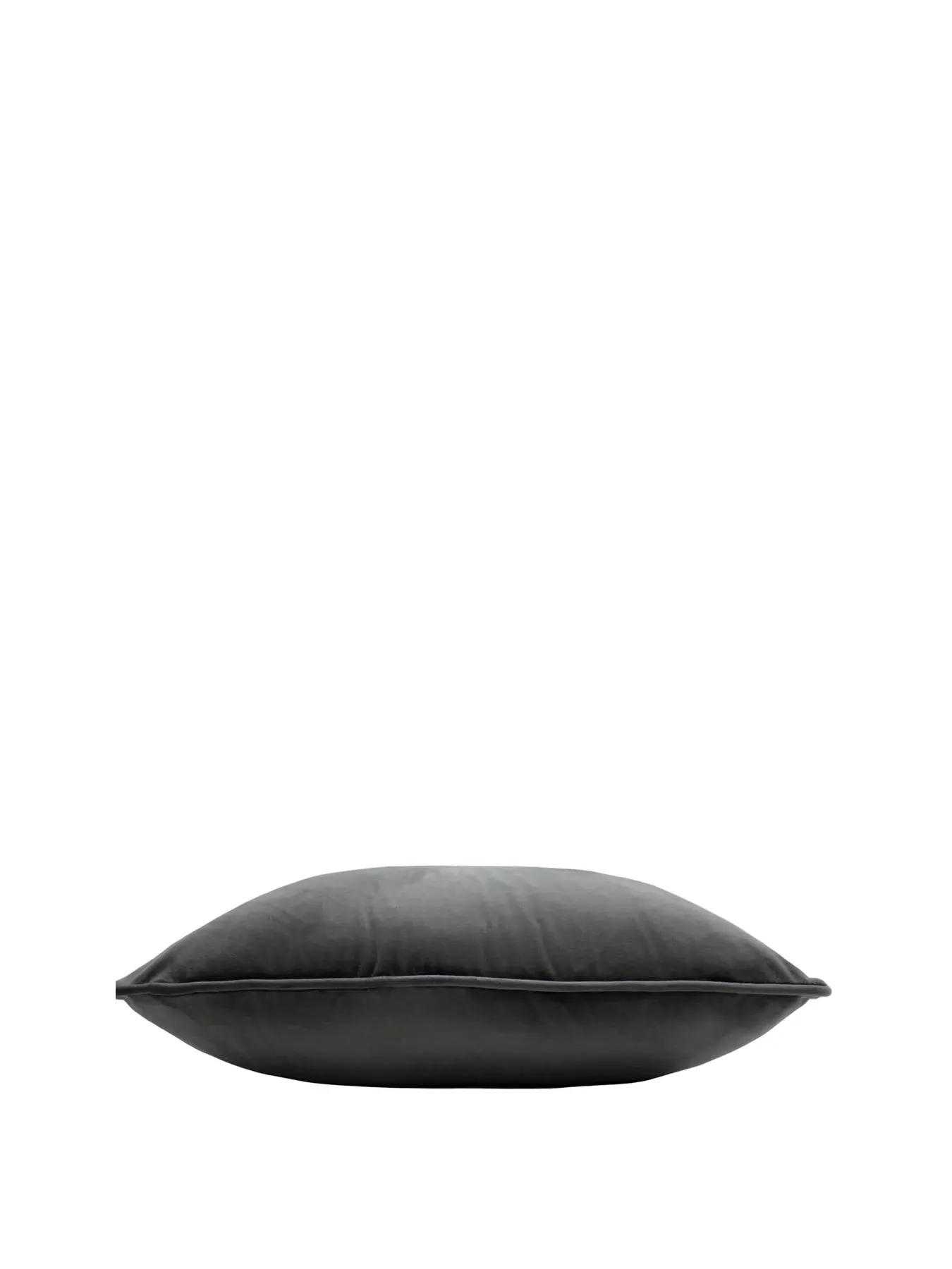 50cm Feather Cushion - Charcoal, Polyester