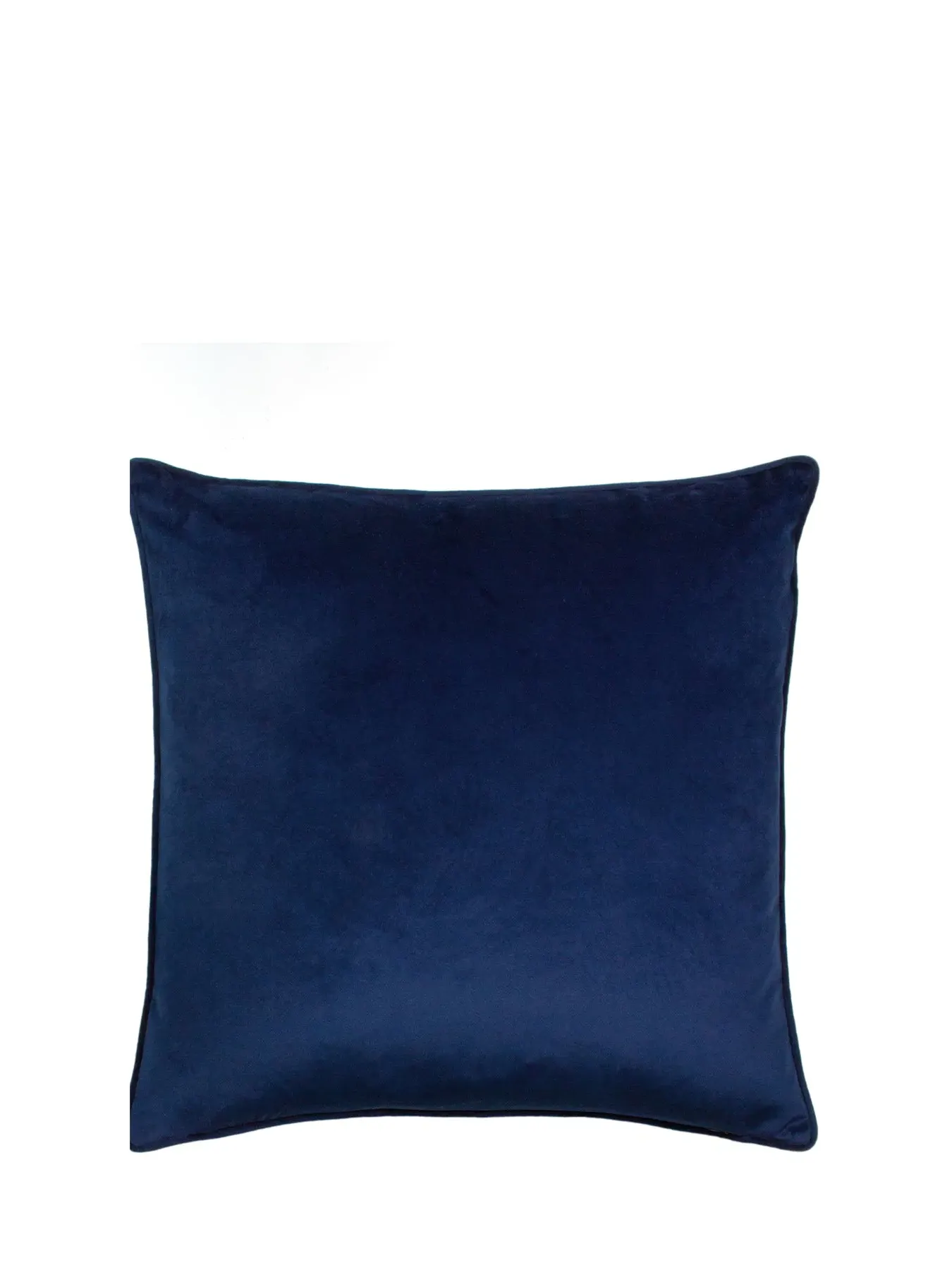 50cm Feather Cushion - Navy, Polyester