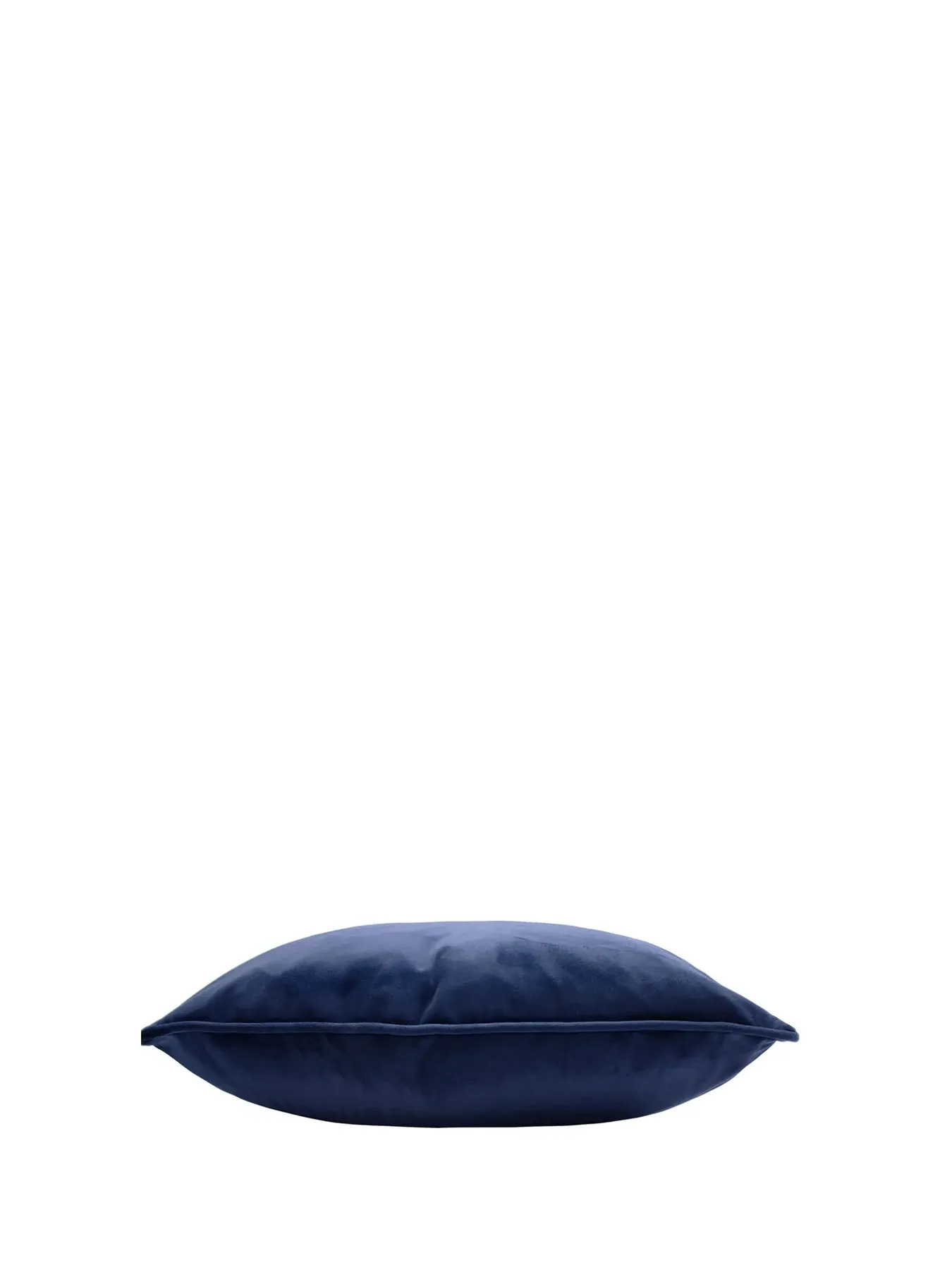50cm Feather Cushion - Navy, Polyester