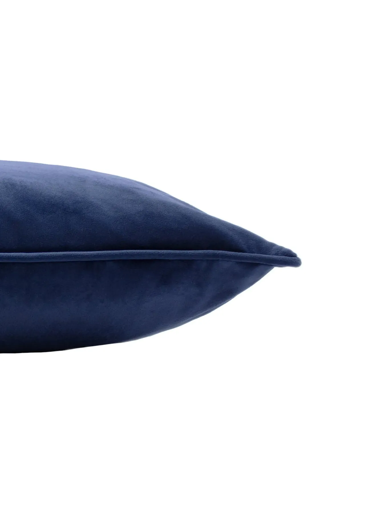 50cm Feather Cushion - Navy, Polyester
