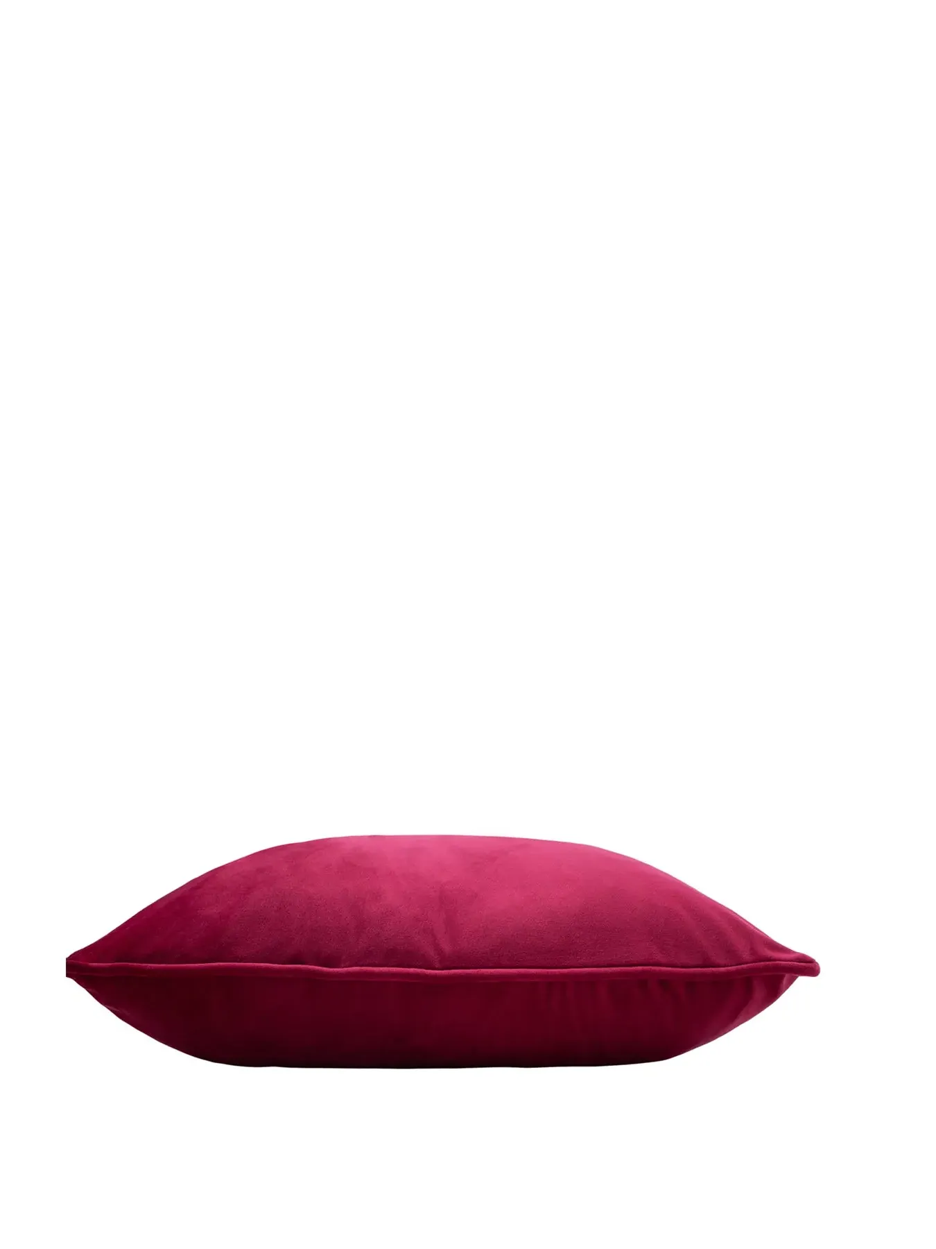 Square Cushion with Feather Fill - Fuchsia, Polyester