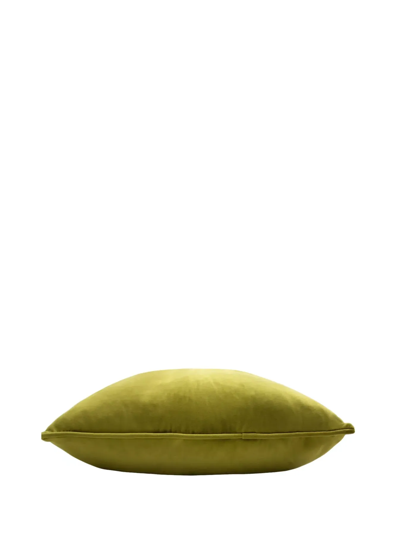 Square Cushion with Feather Fill - Olive, Polyester