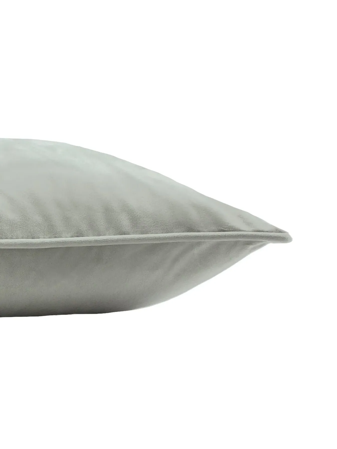 Square Cushion with Feather Fill - Silver Grey