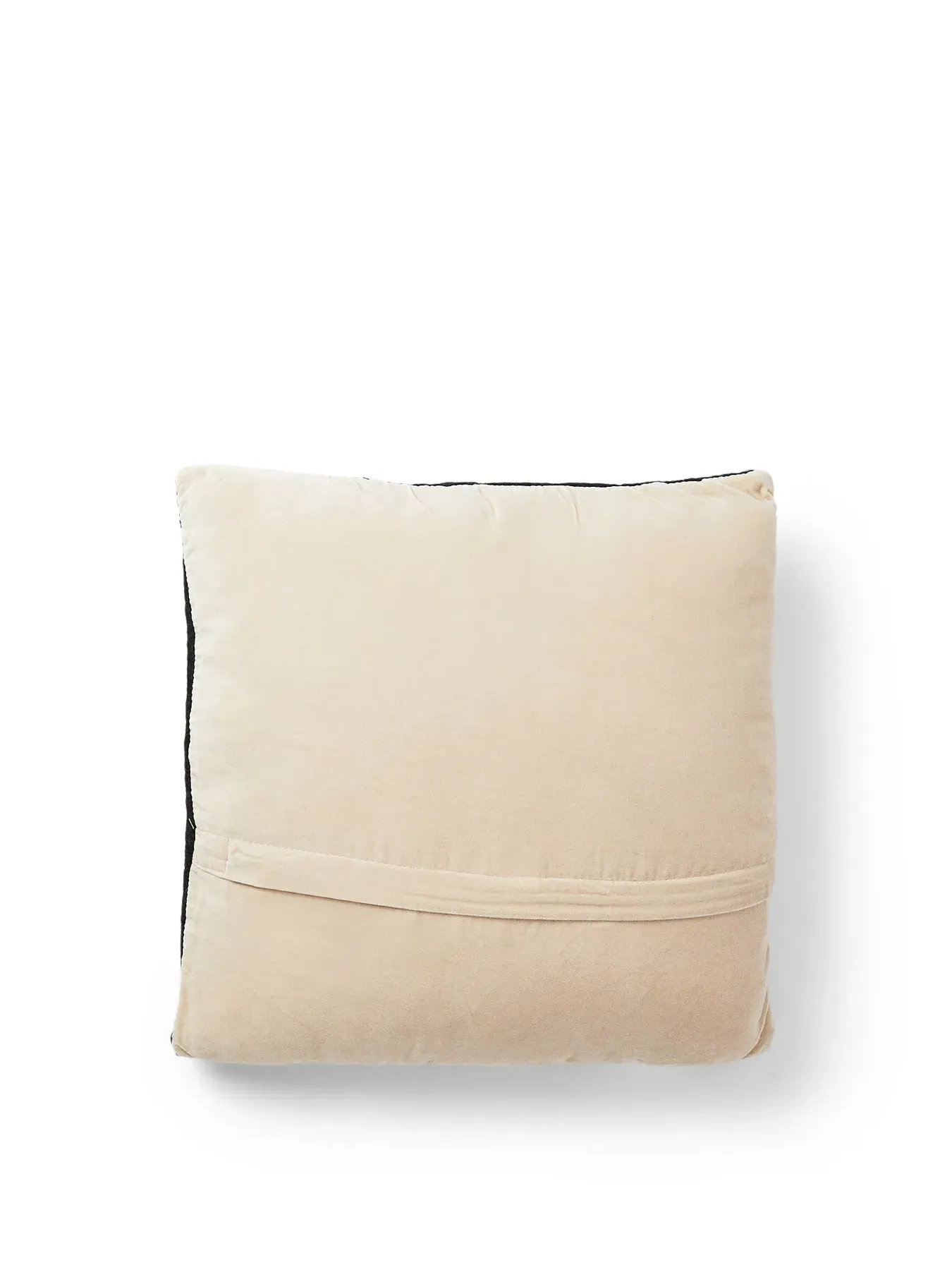 Square Cushion with Pearl Details - Teal