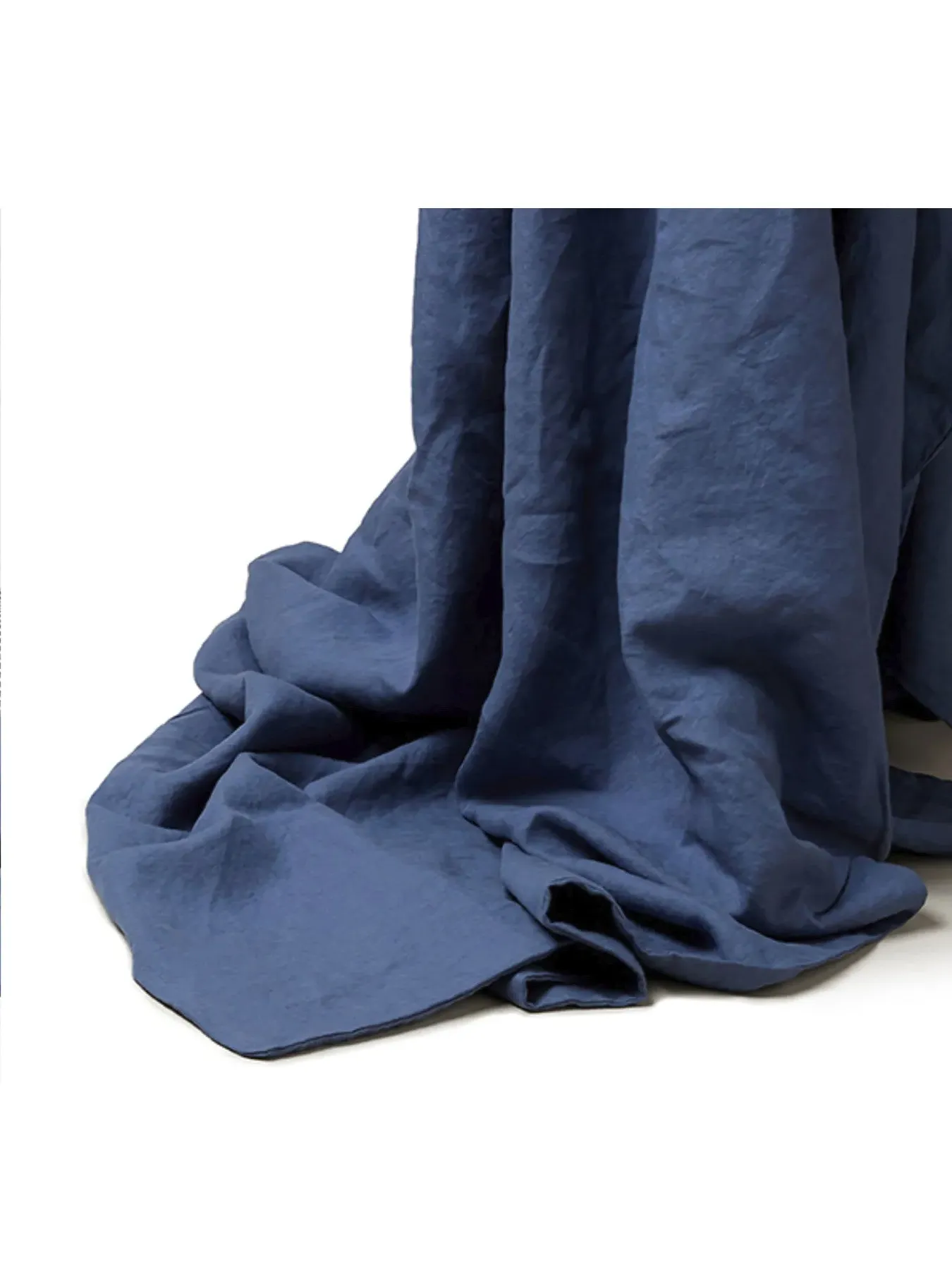 Double Duvet Cover - Blueberry, Linen Blend