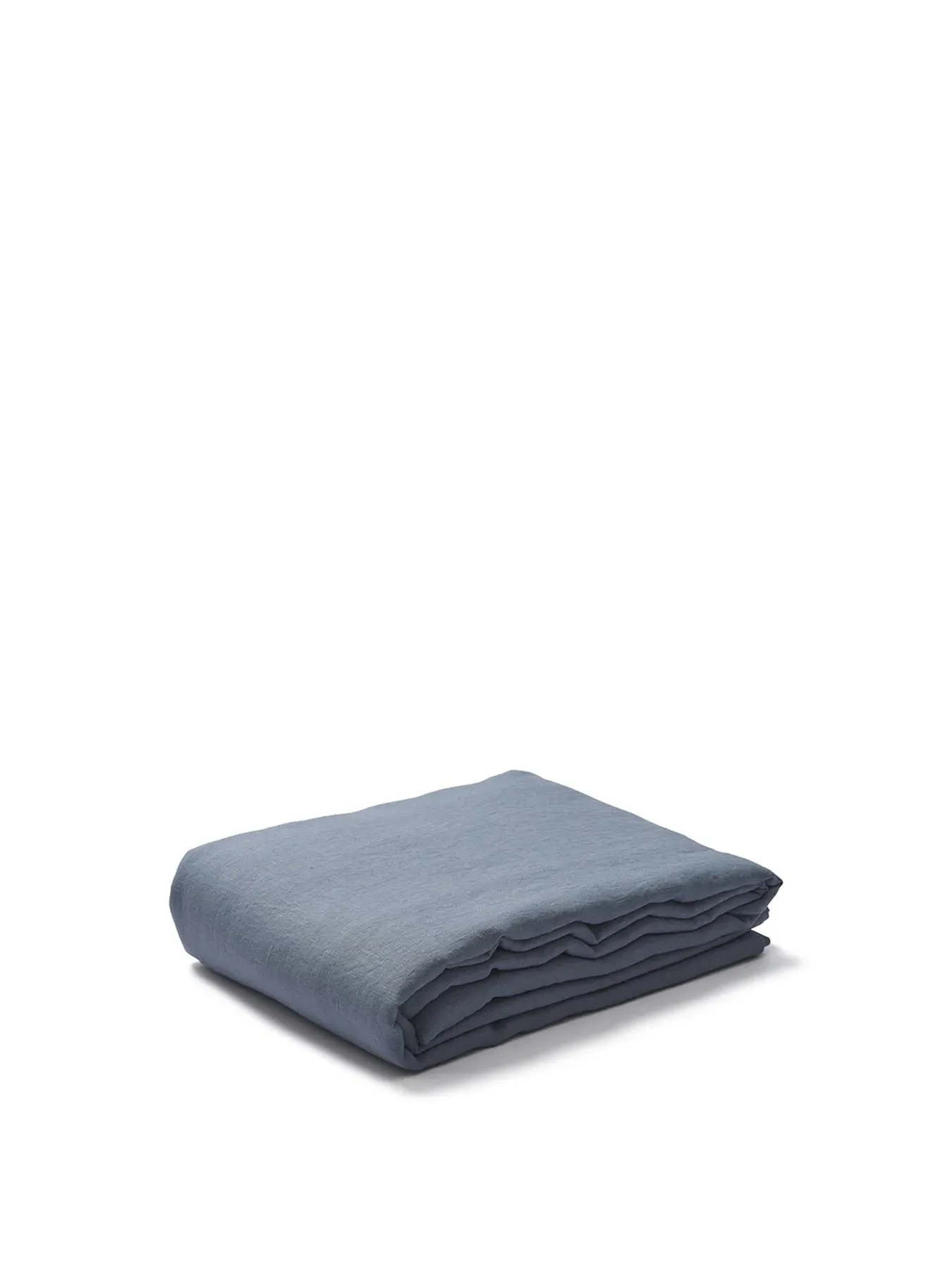Double Duvet Cover - Dusk Blue, Linen Blend