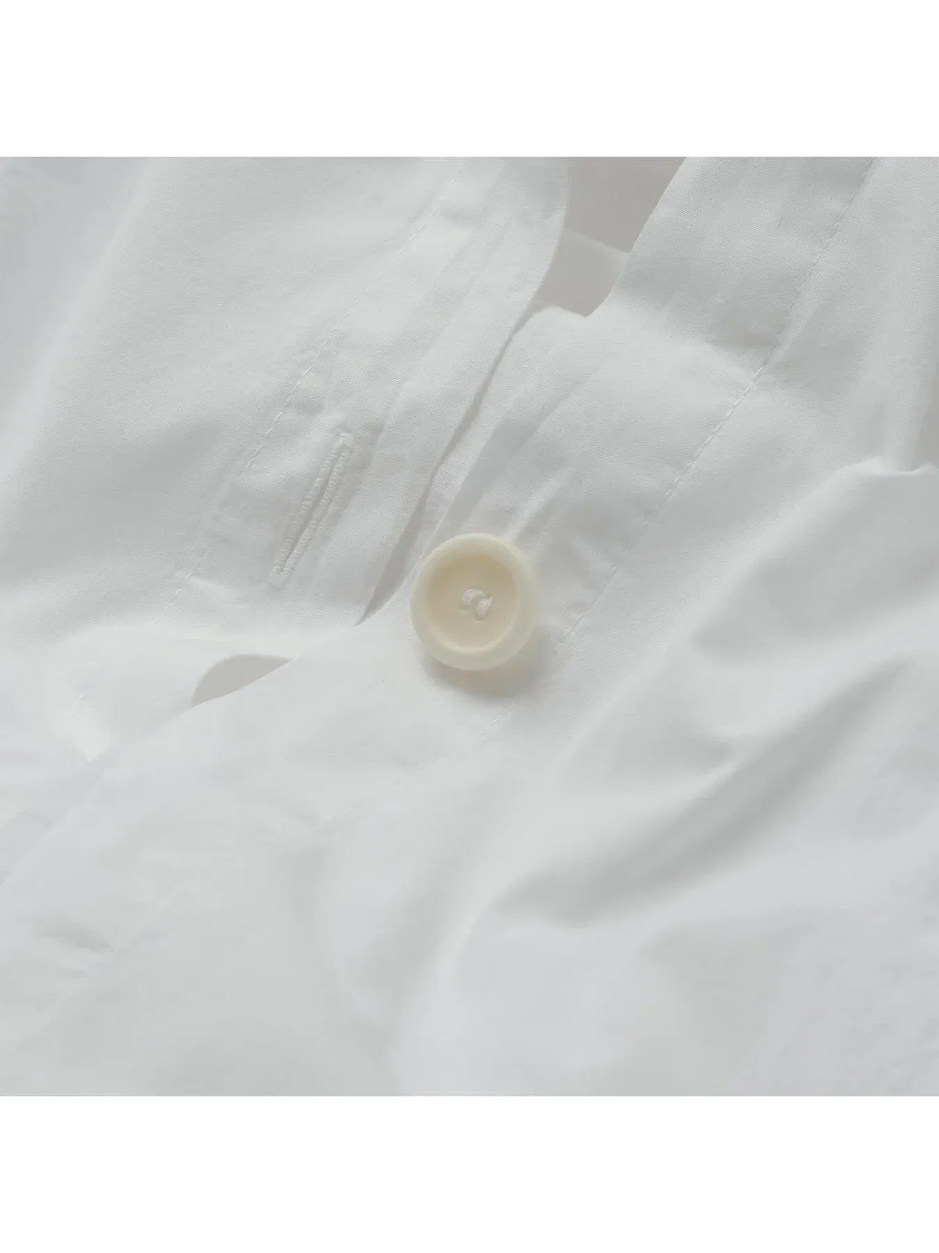 Double Duvet Cover Plain - White, Cotton