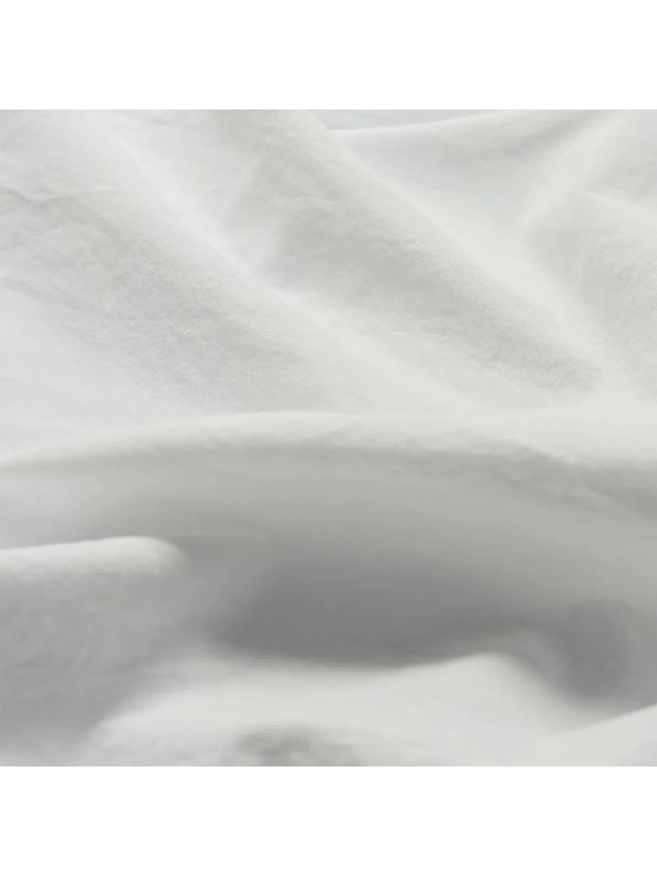 Double Duvet Cover Plain - White, Cotton