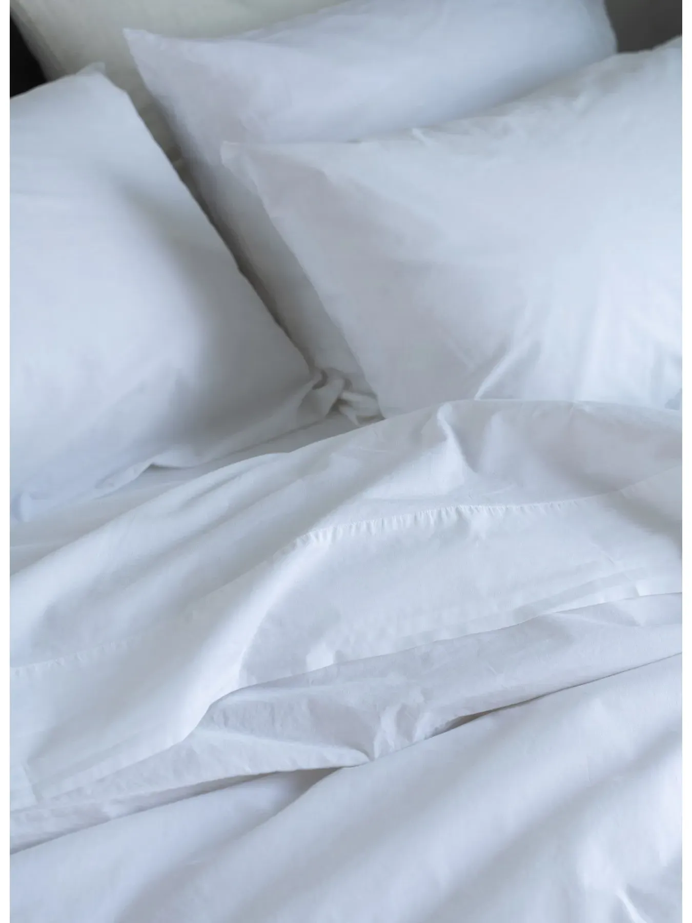 Double Duvet Cover Plain - White, Cotton