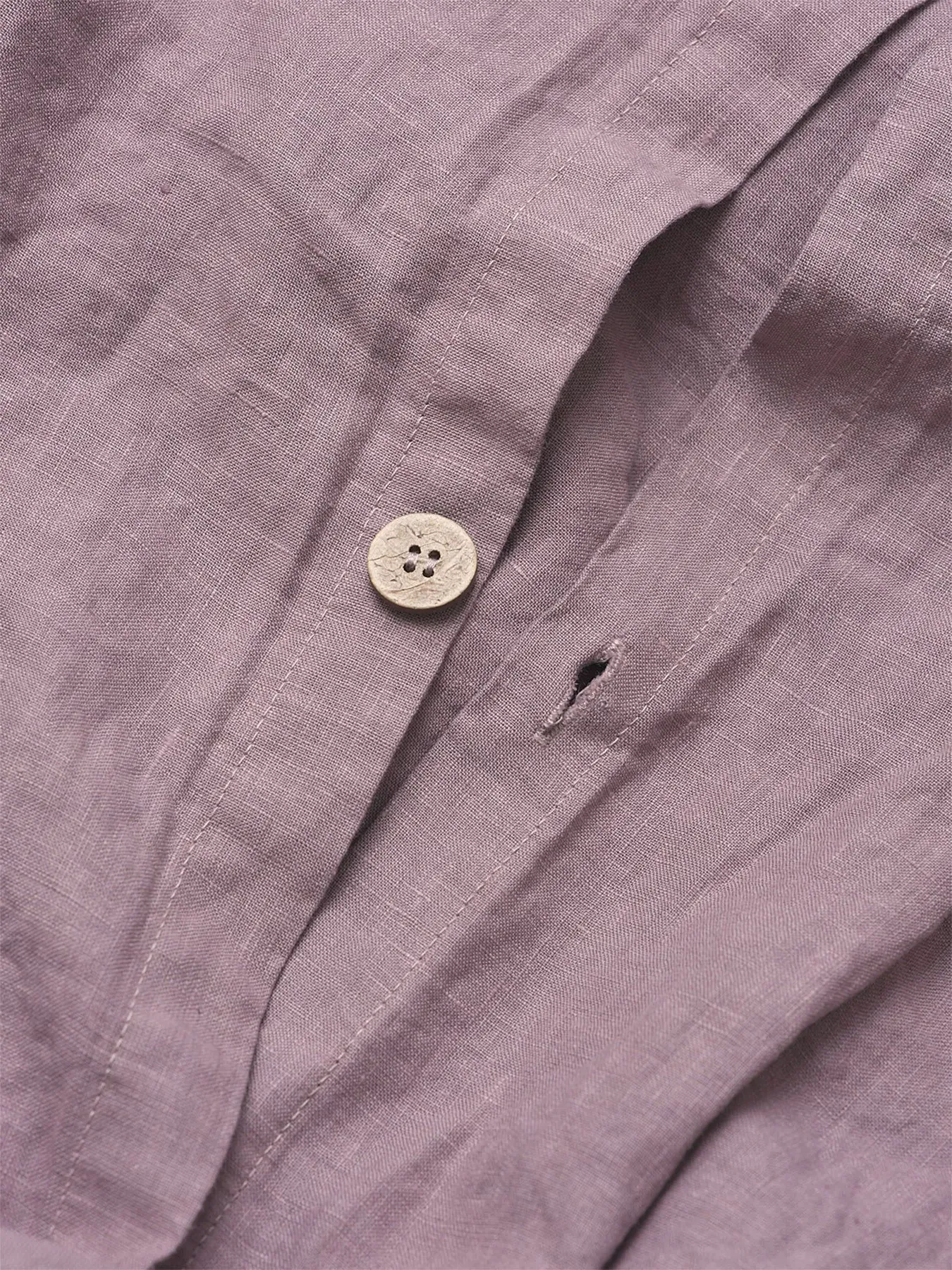 Double Duvet Cover - Purple, Linen