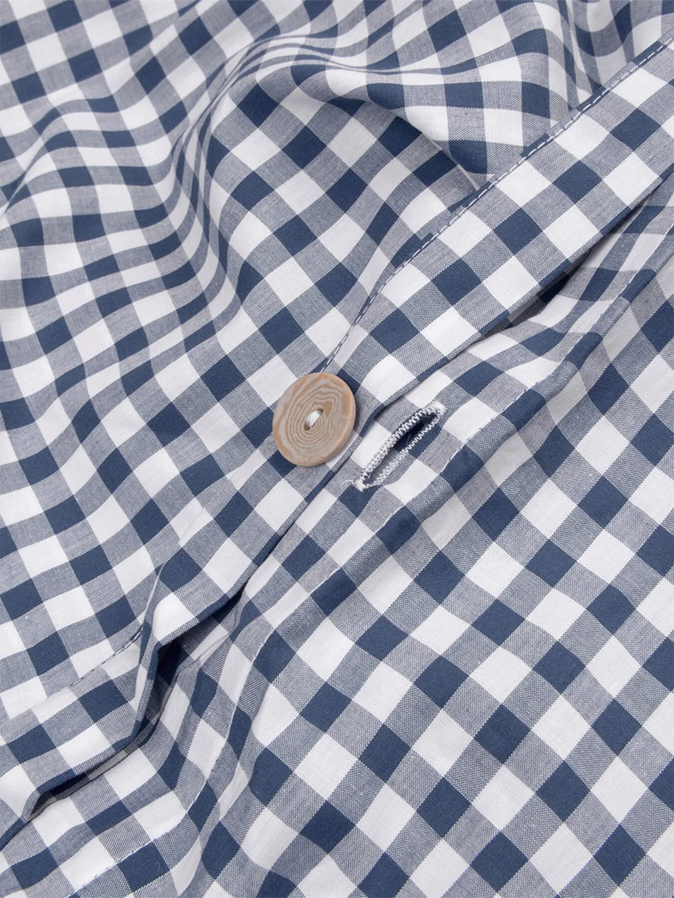 Double Duvet Cover Small Gingham - Indigo