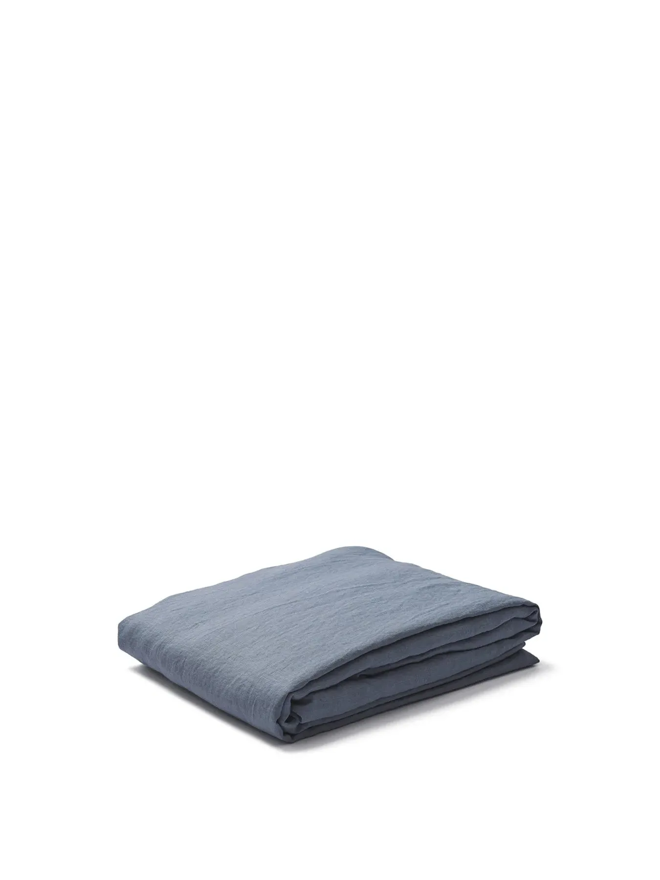 Double Fitted Sheet - Dusk Blue, Linen