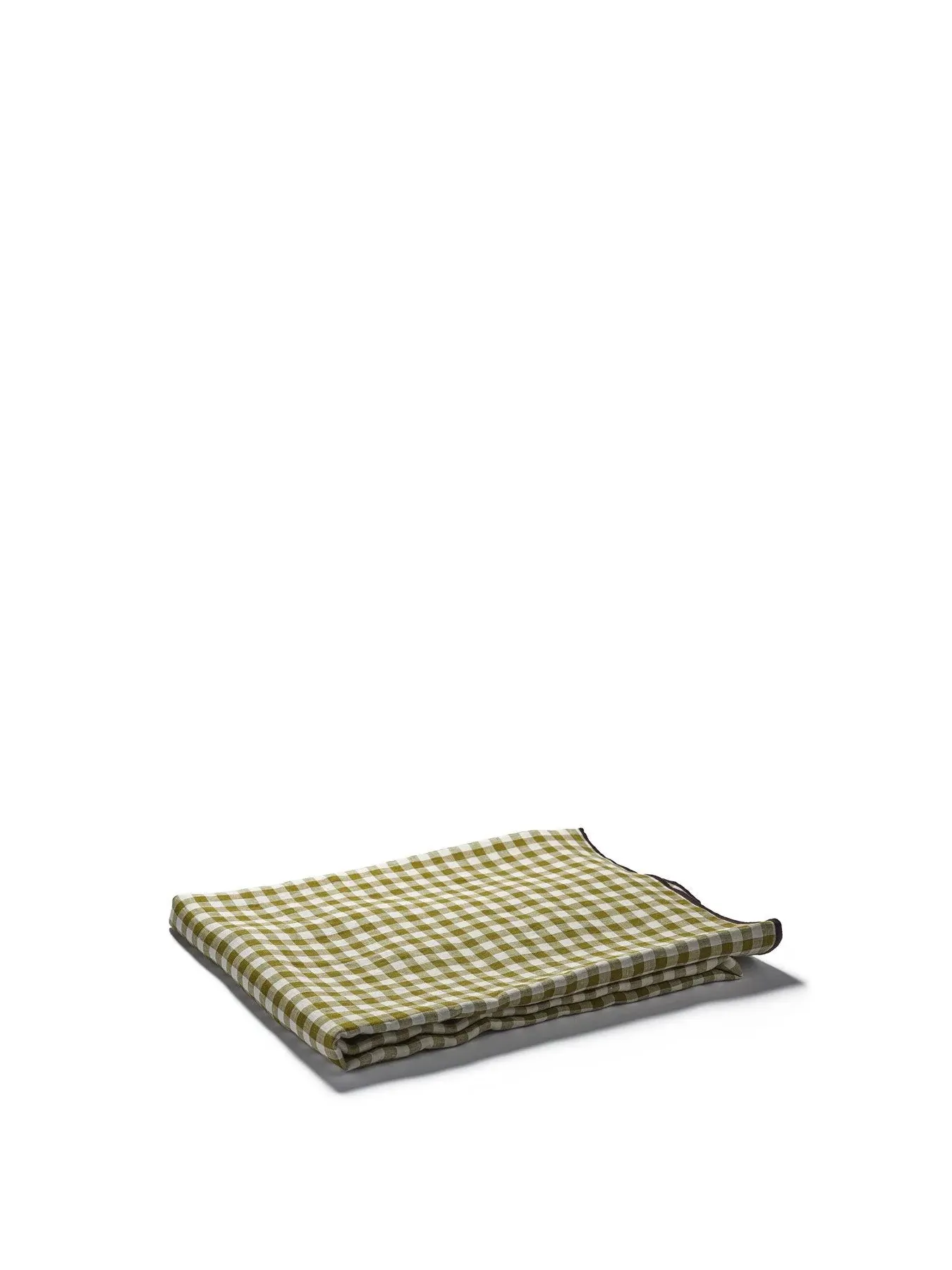 Gingham Tablecloth - Green, Linen