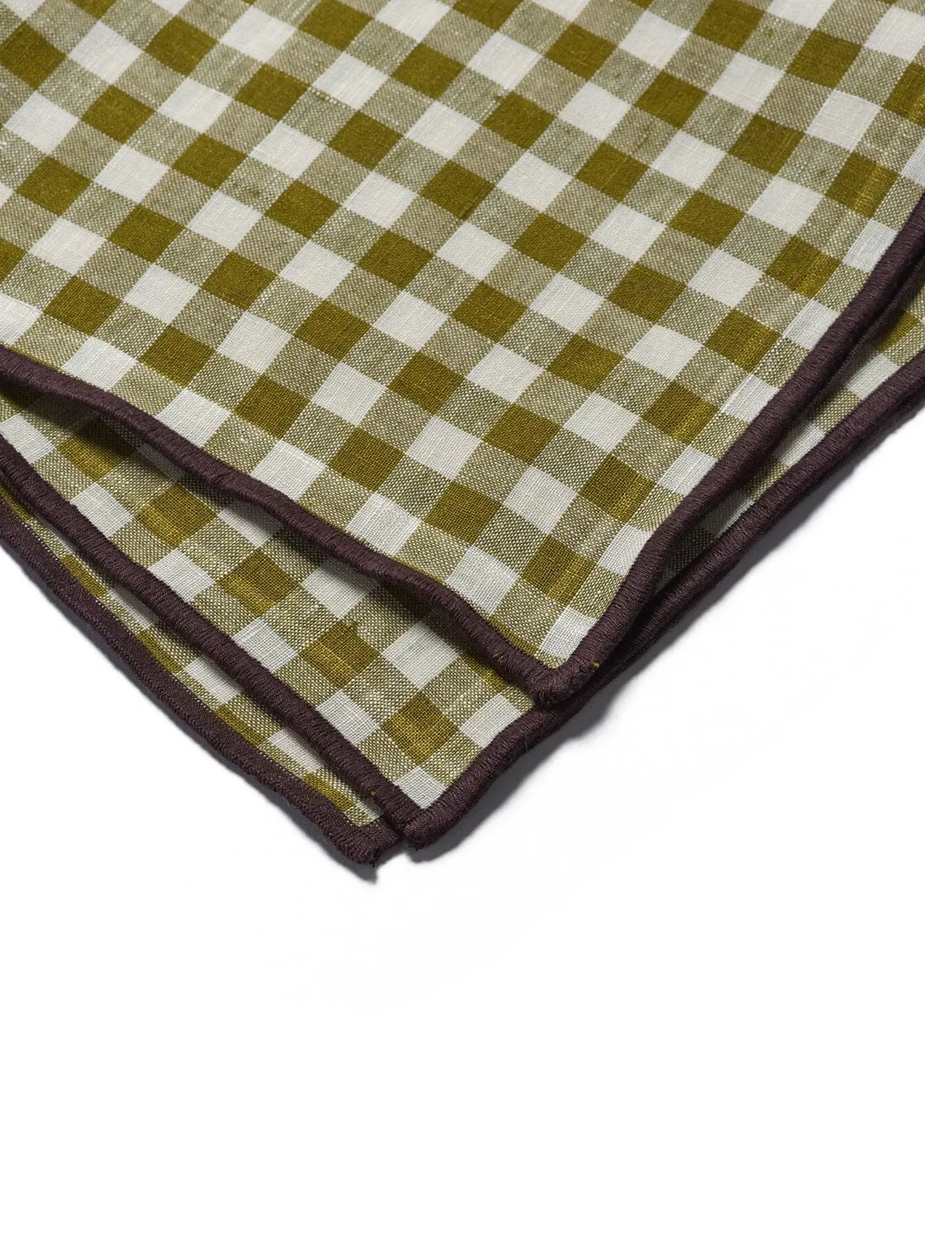Gingham Tablecloth - Green, Linen