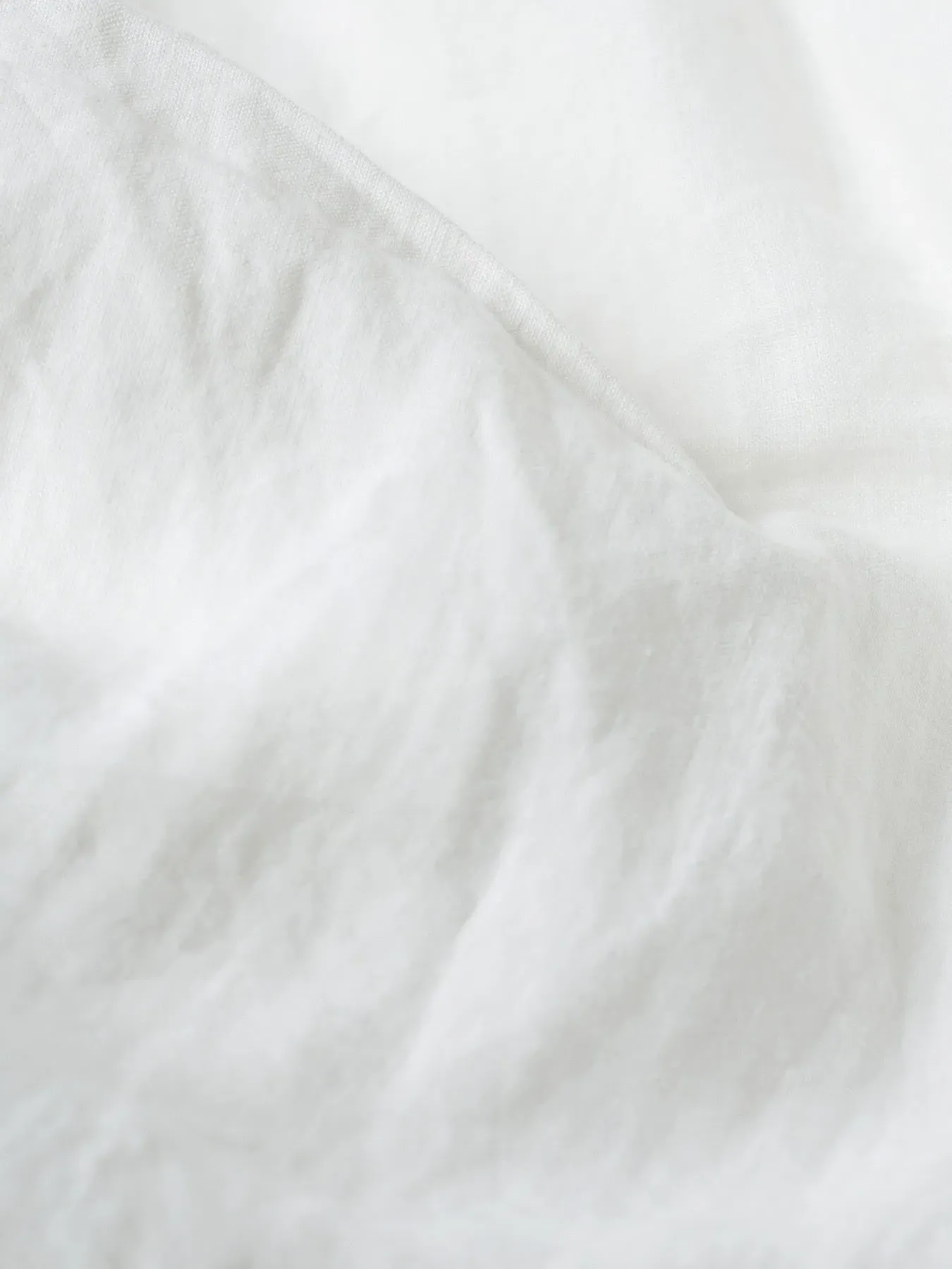 King Duvet Cover Plain - White, Linen