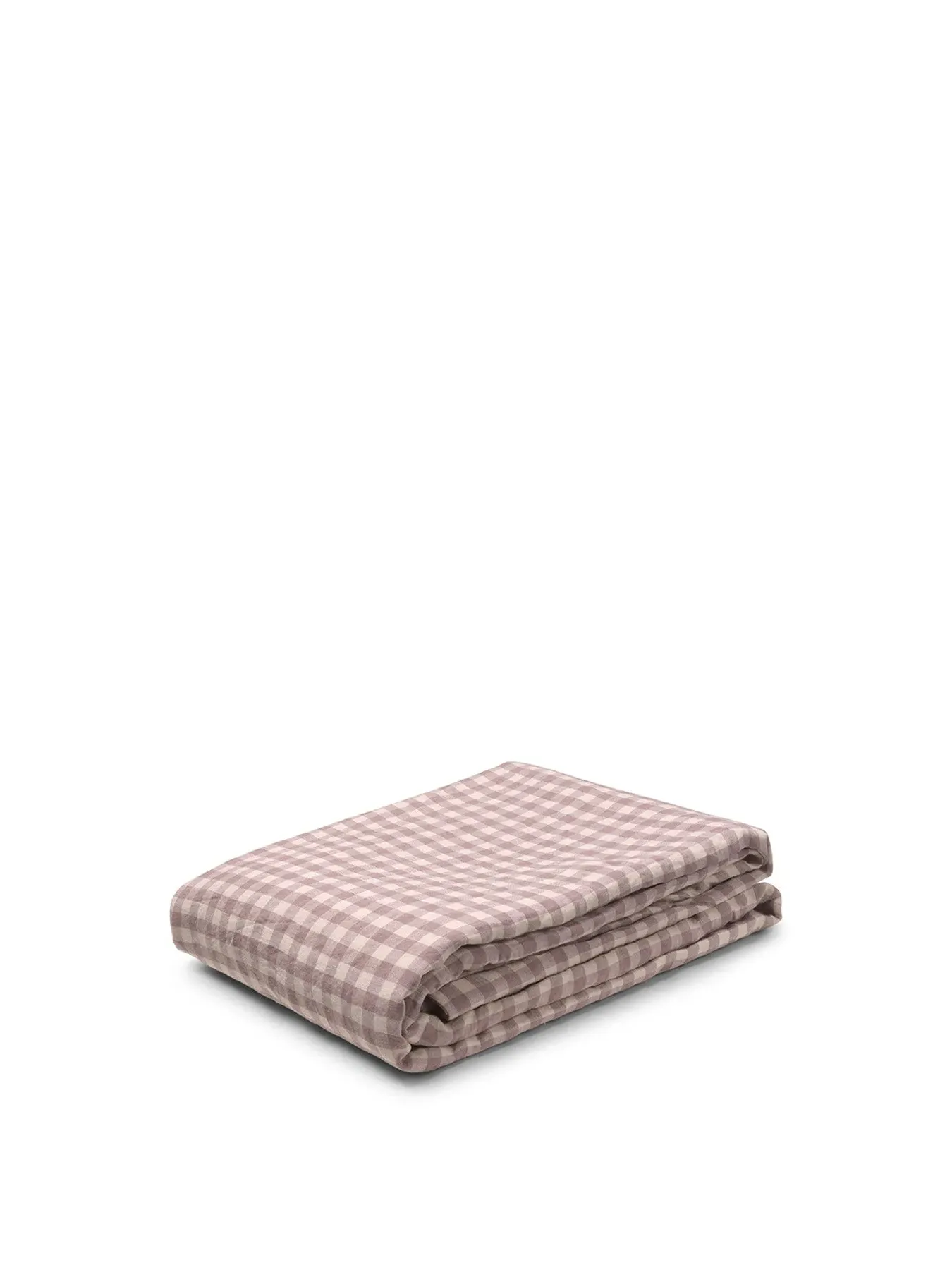 King Size Duvet Cover - Elderberry, Linen Blend