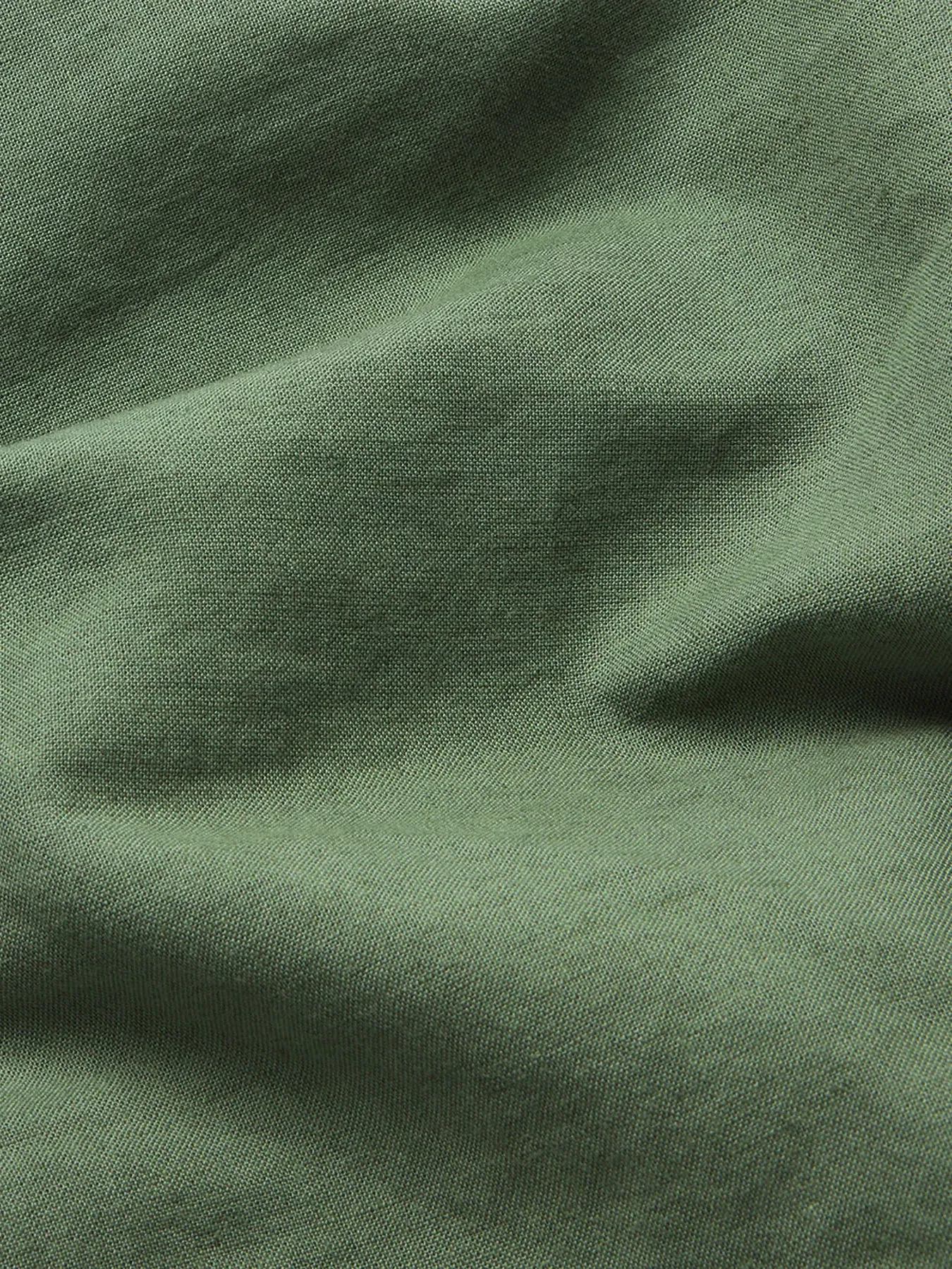 King Size Duvet Cover Plain - Elm Green, Linen