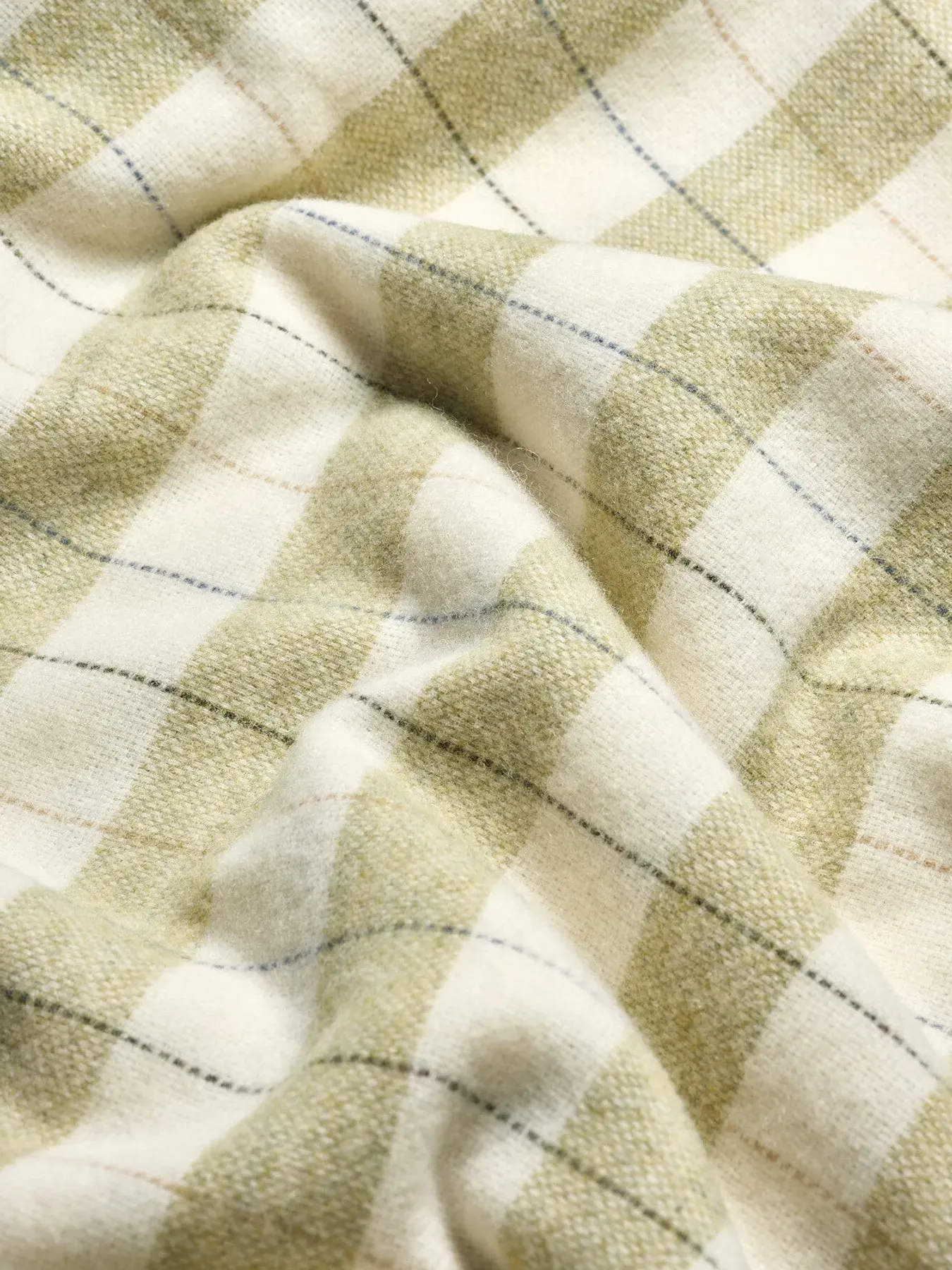 Merino Wool Blanket - Green, Wool