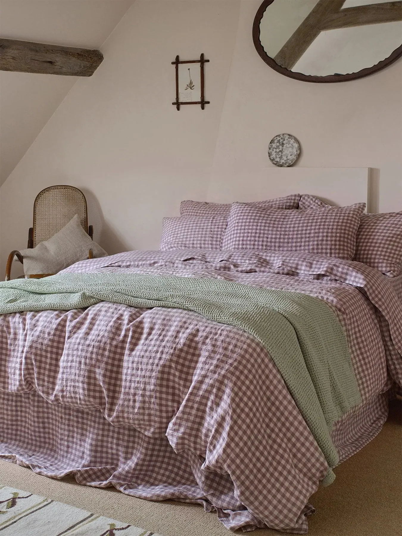 Single Duvet Cover - Elderberry, Linen Blend image