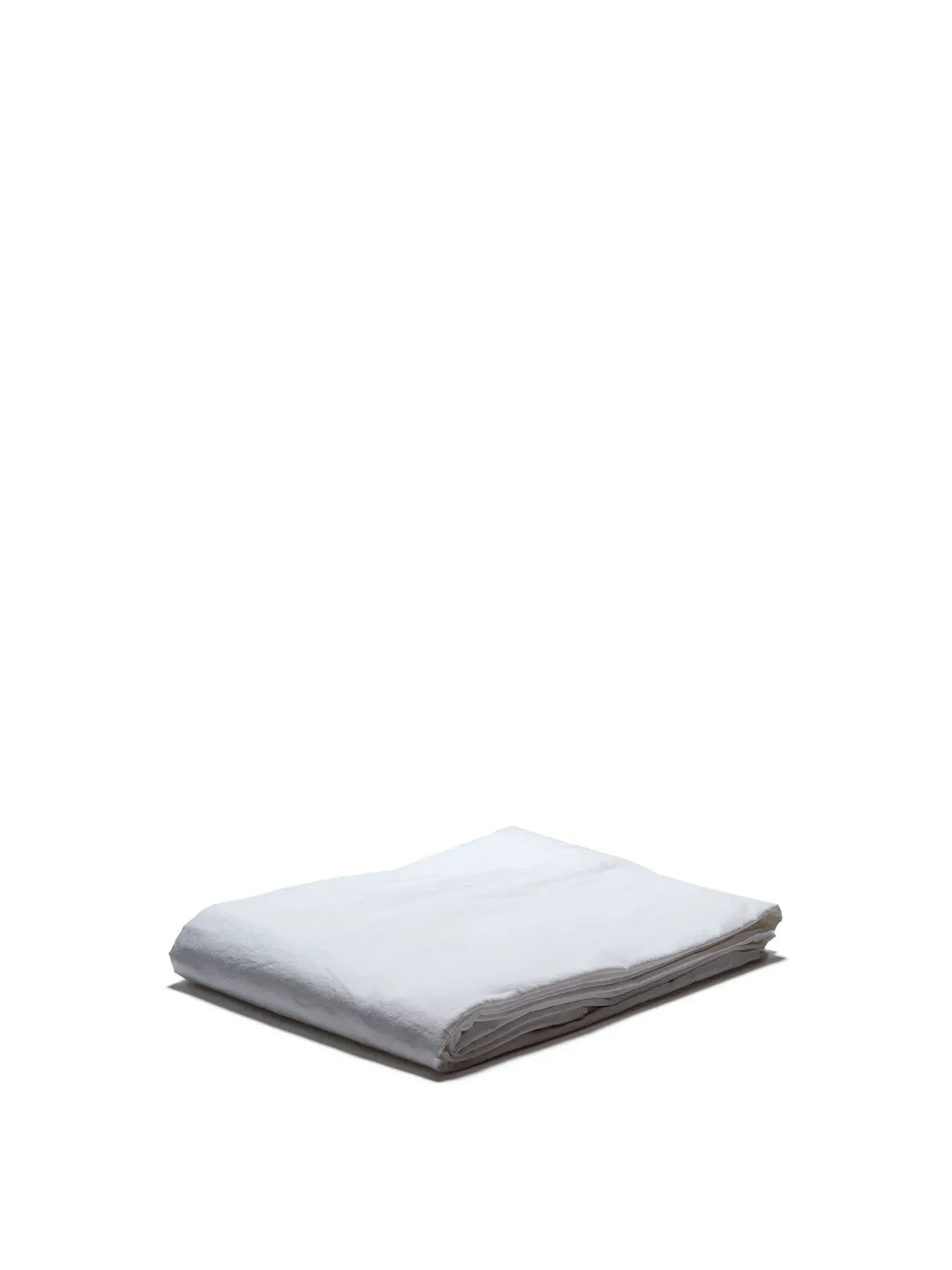 Single Duvet Cover Plain - White, Cotton