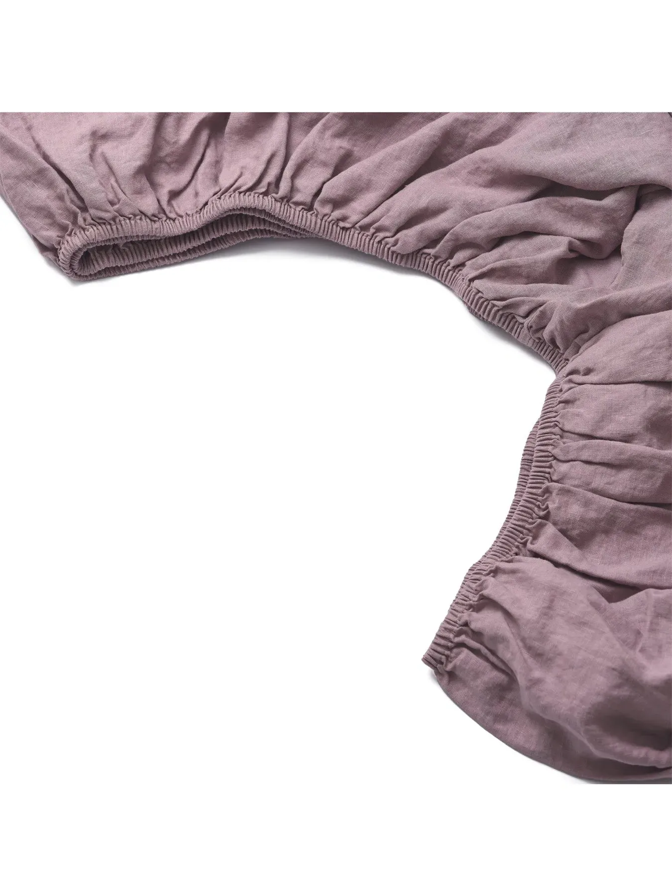 Single Fitted Sheet - Purple, Linen