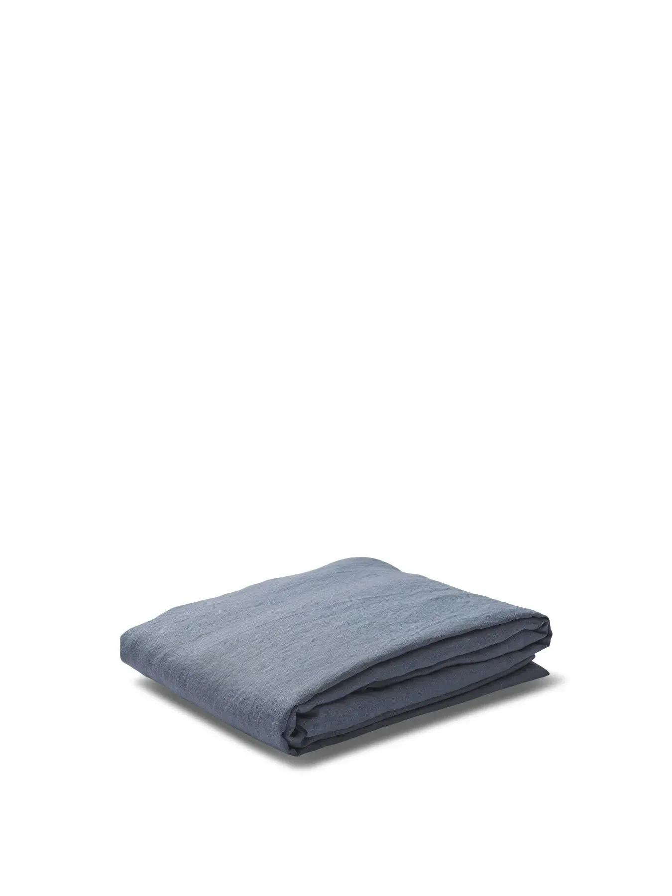 Single Flat Sheet - Blue, Linen image