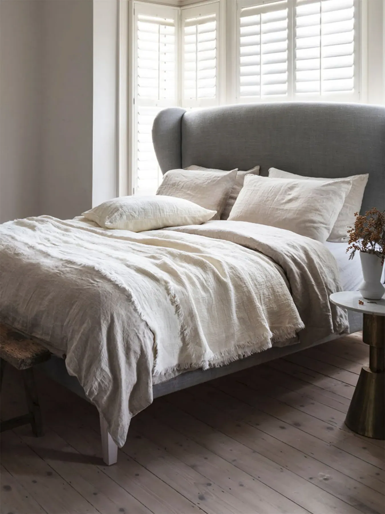 Single Flat Sheet - Neutral, Linen image
