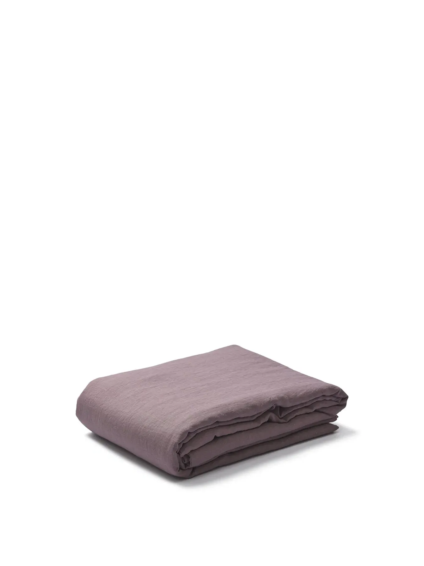 Single Flat Sheet Plain - Elderberry, Linen