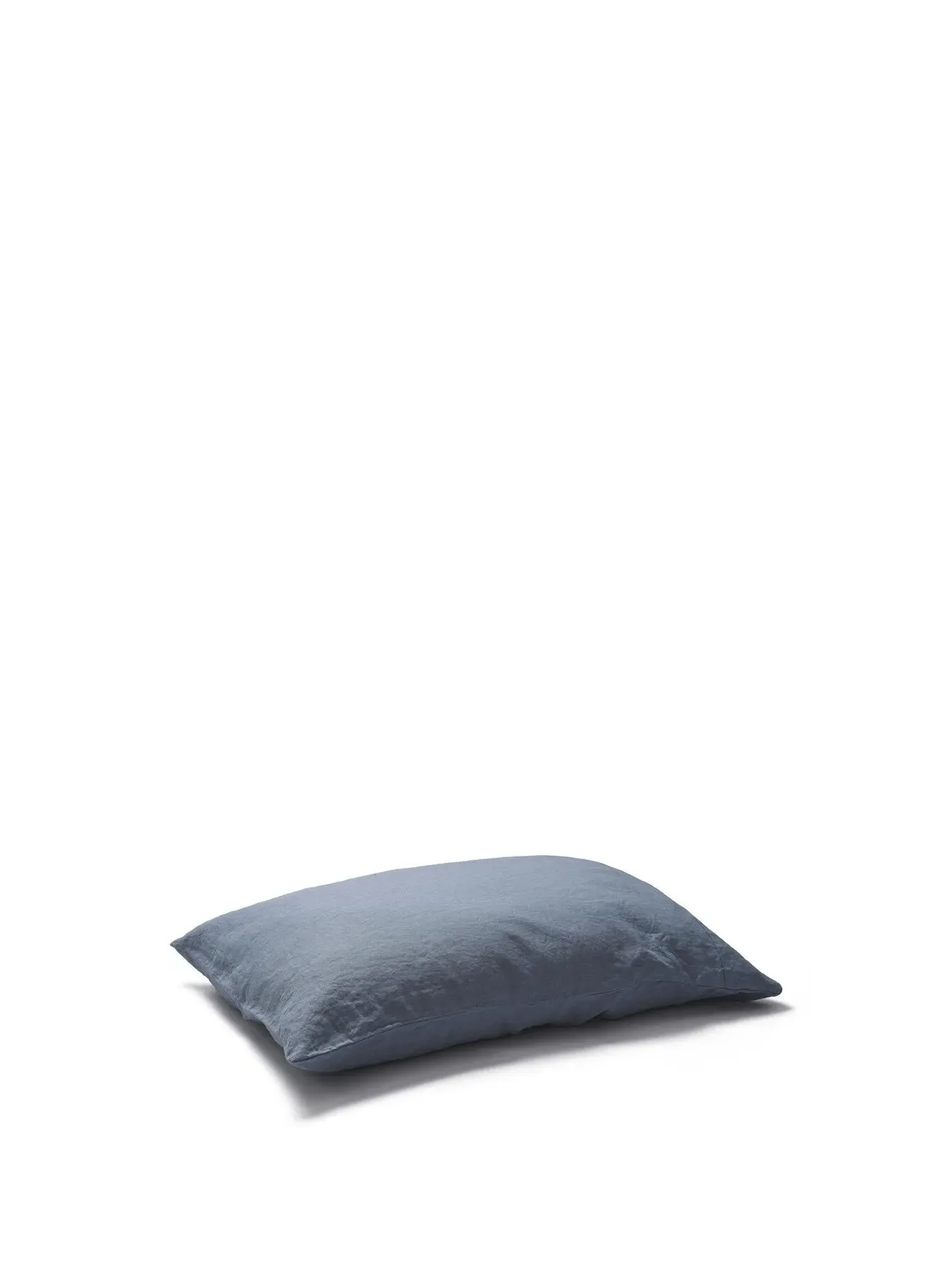 Square Pillowcase Pair - Dusk Blue, Linen Blend