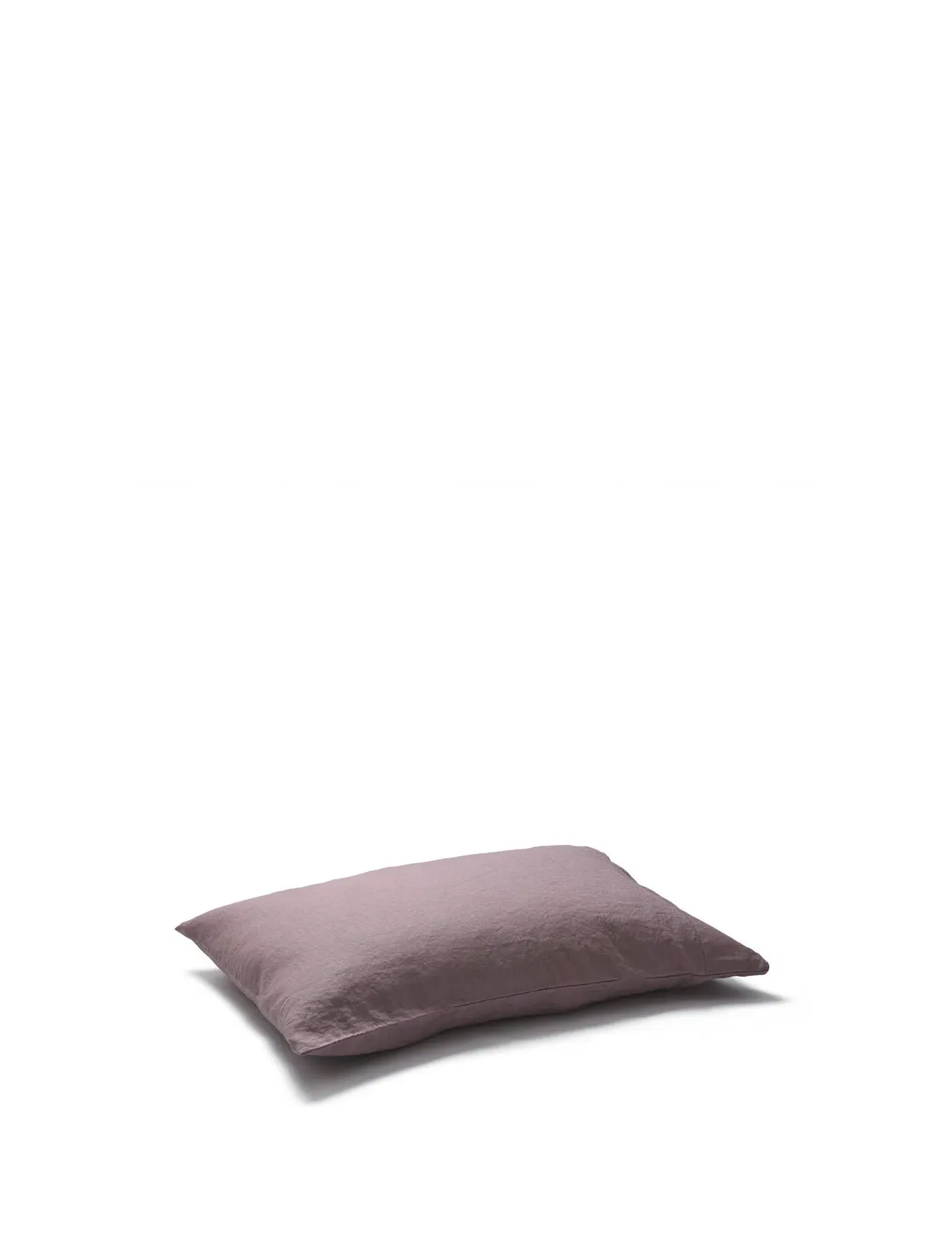 Square Pillowcase Pair - Elderberry, Linen Blend