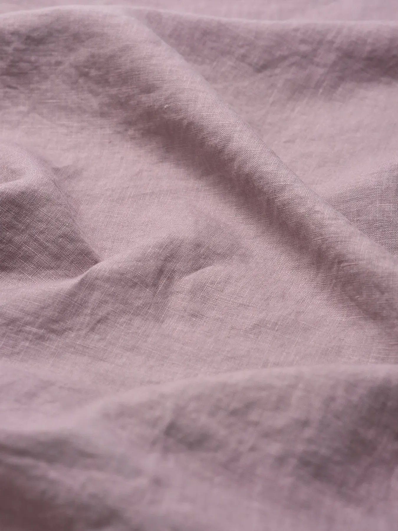 Square Pillowcase Pair - Elderberry, Linen Blend