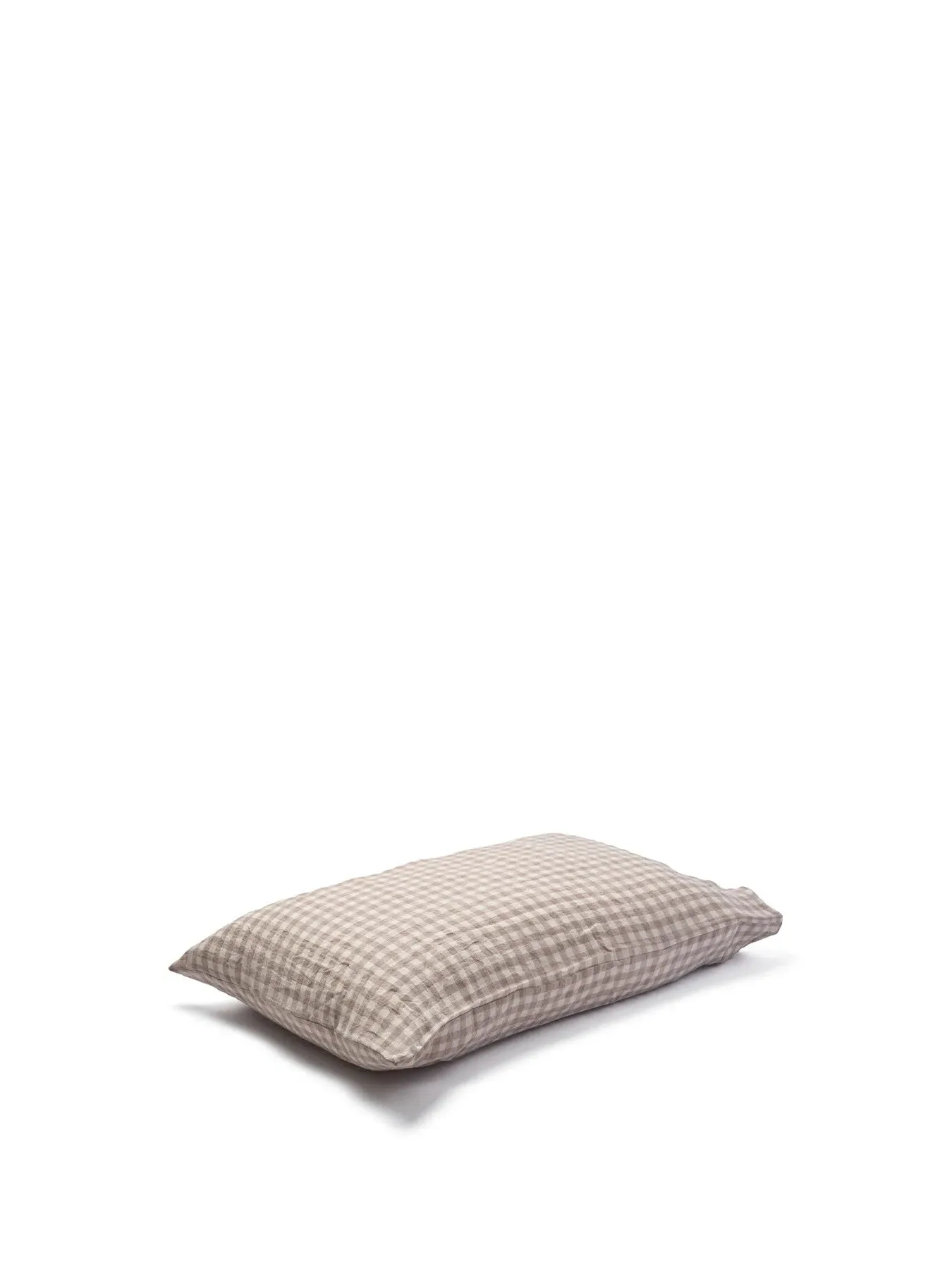 Square Pillowcase Pair - Mushroom, Linen
