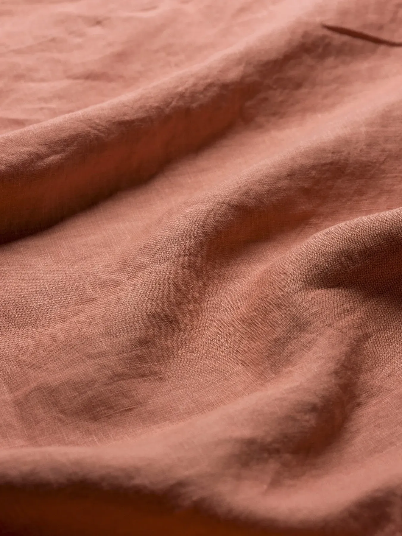 Square Pillowcase Pair - Warm Clay, Linen