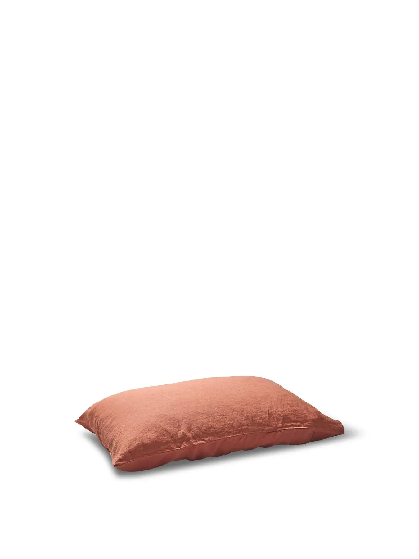 Square Pillowcases Pair - Orange, Linen image