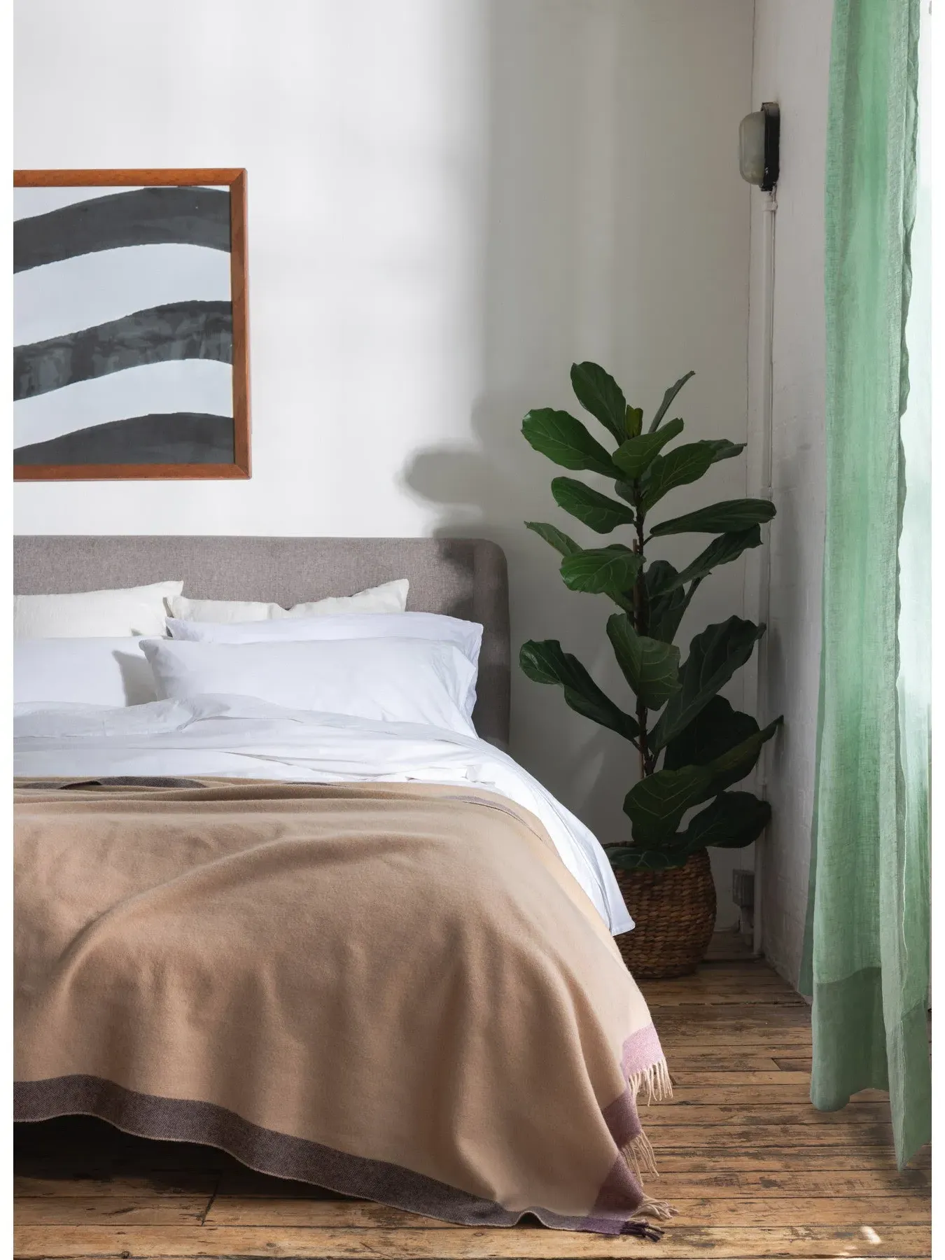 Square Pillowcases Pair Plain - White, Cotton