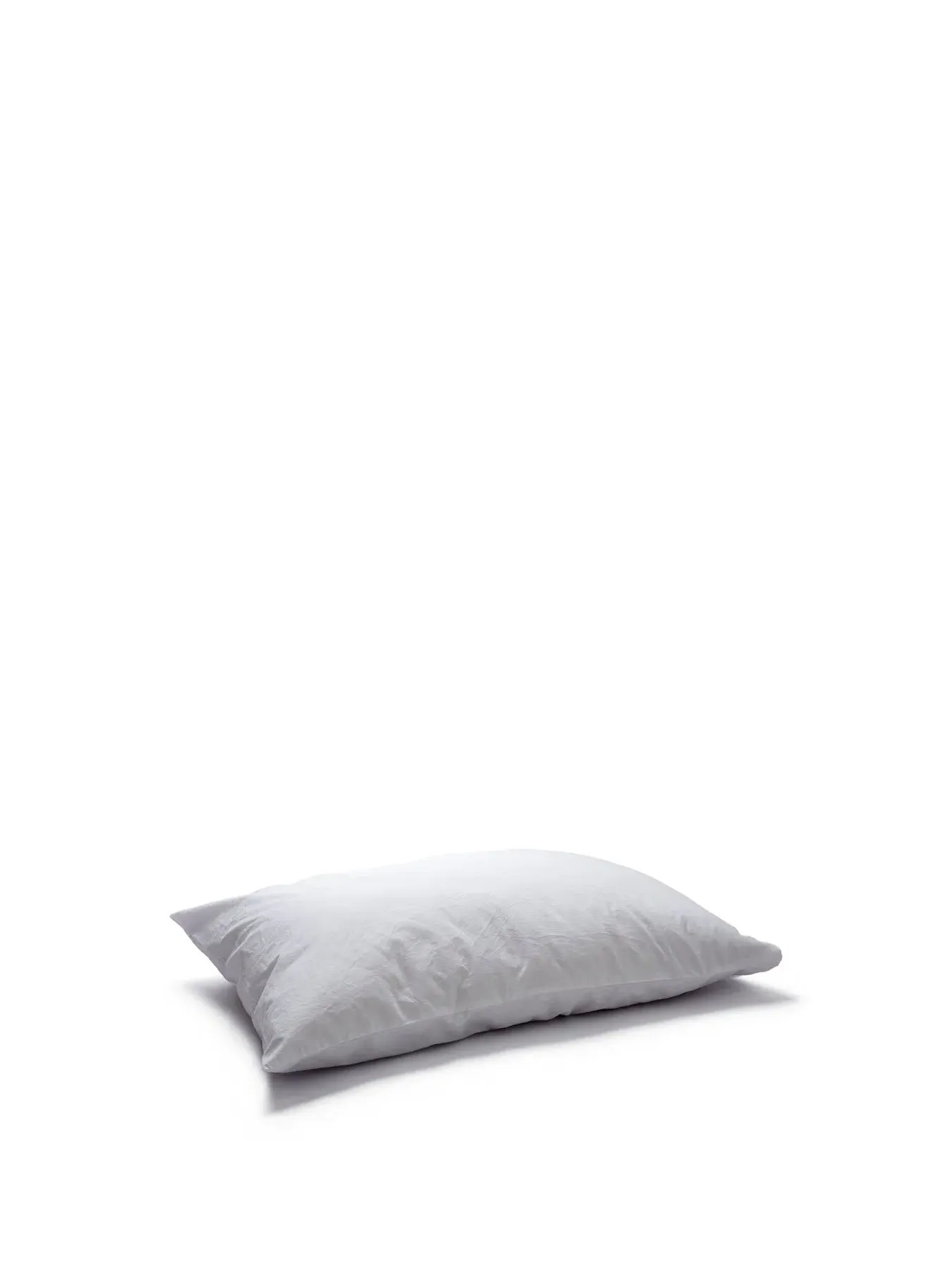 Square Pillowcases Pair Plain - White, Cotton