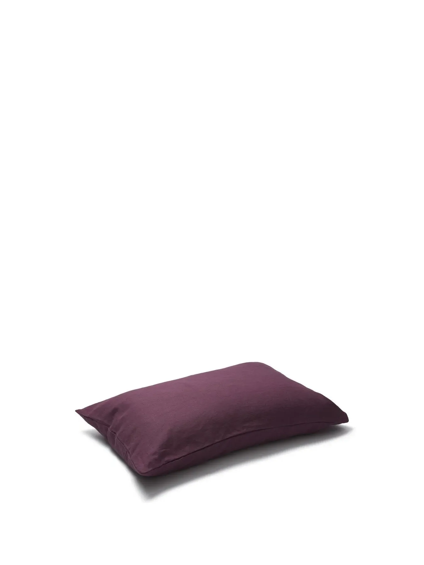 Standard Pillowcase Pair - Berry, Linen Blend