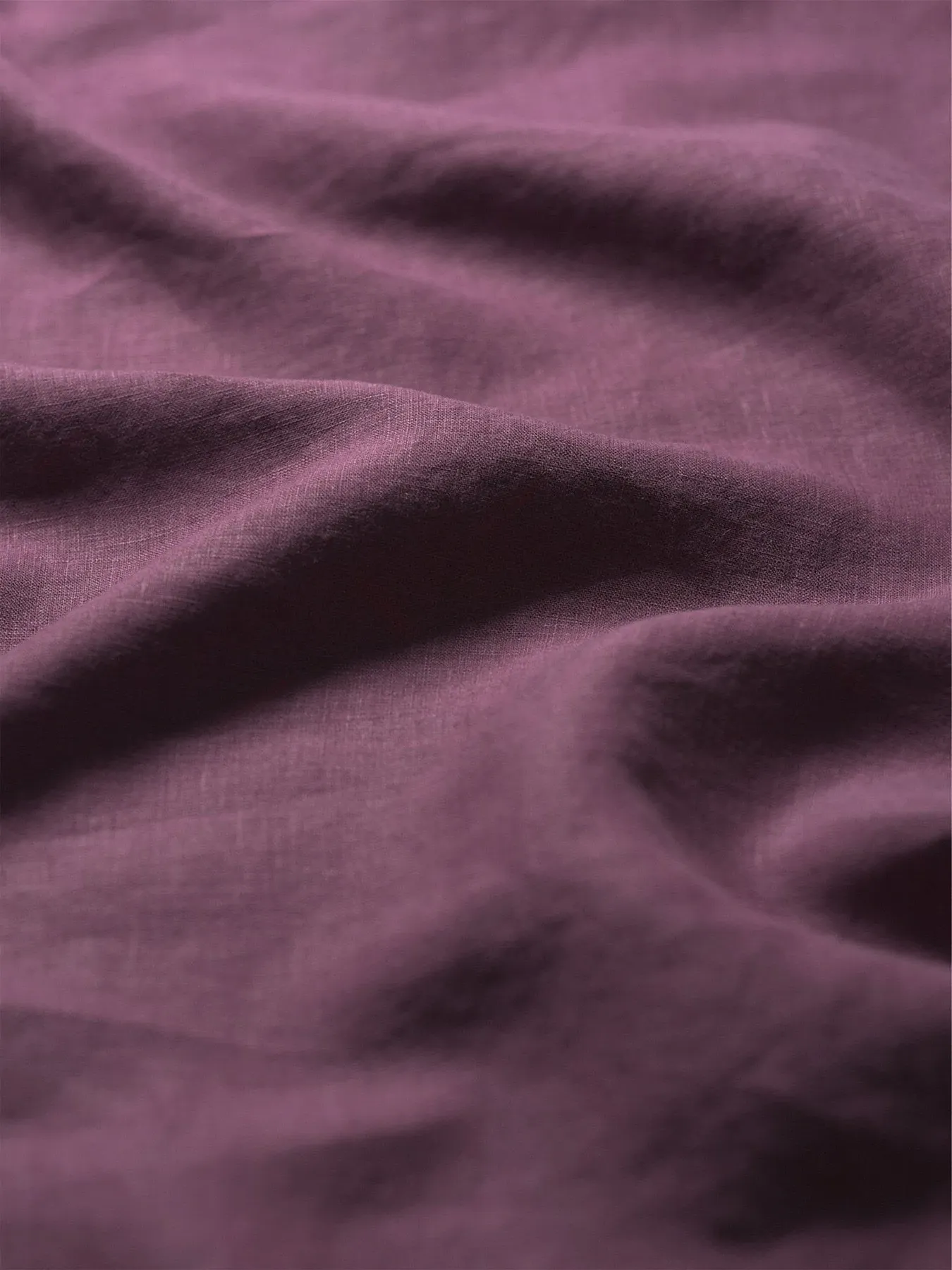 Standard Pillowcase Pair - Berry, Linen Blend