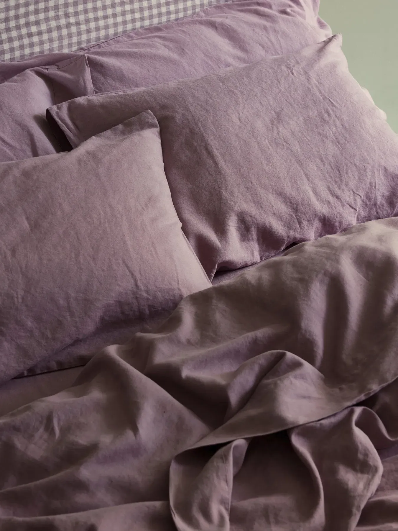 Standard Pillowcase Pair - Elderberry, Linen Blend image