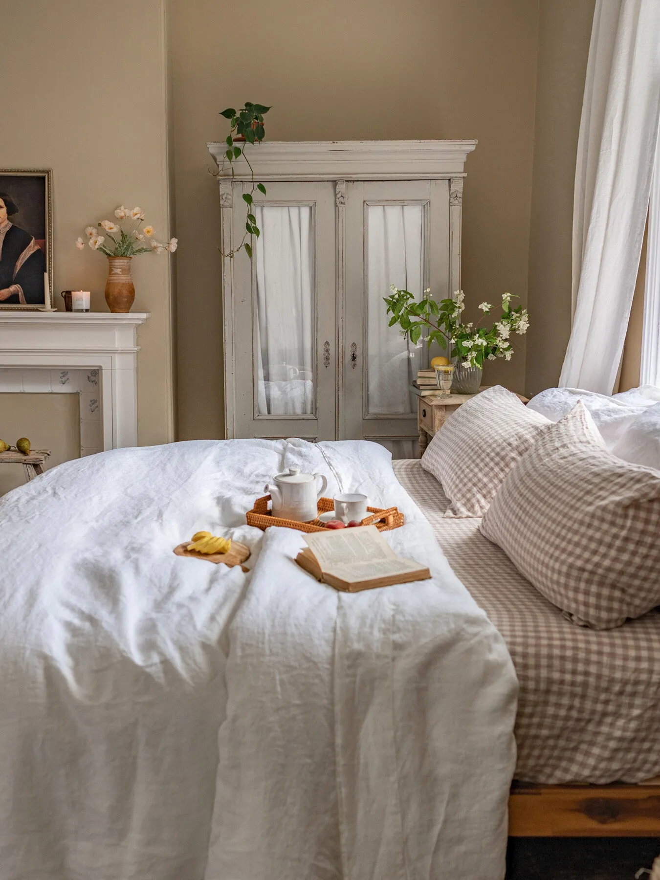 Standard Pillowcase Pair - Mushroom, Linen image