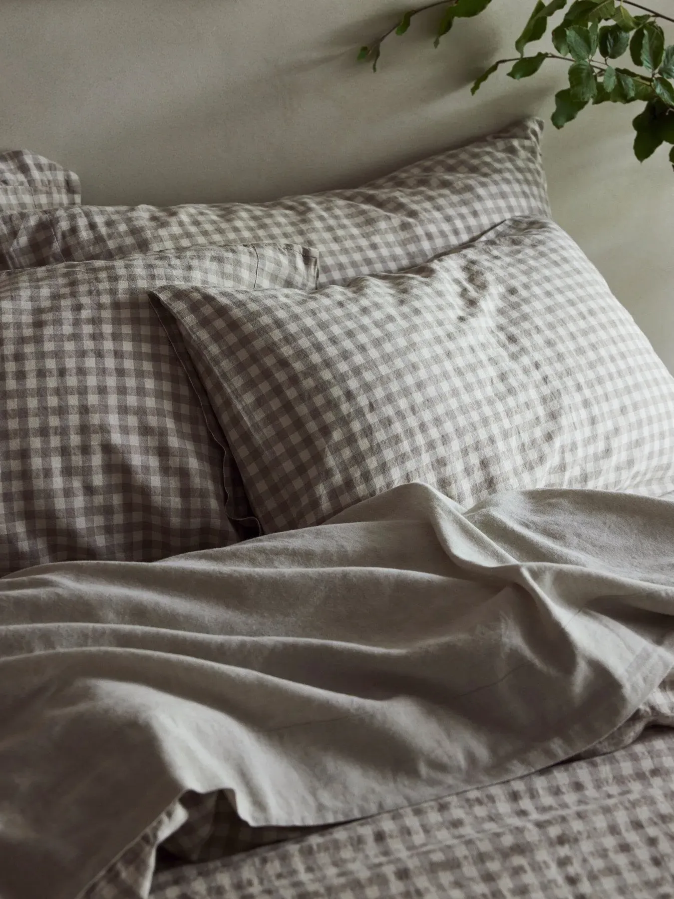 Standard Pillowcase Pair - Mushroom, Linen image