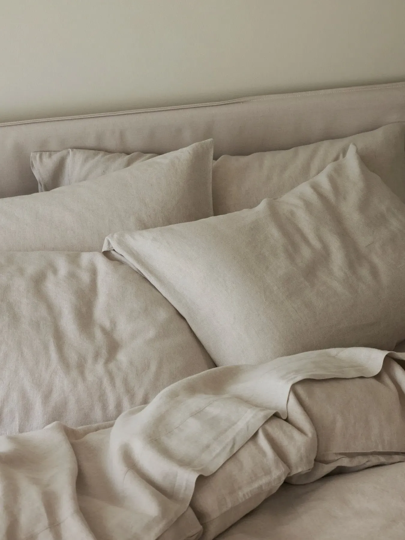 Standard Pillowcase Pair - Oatmeal, Linen Blend image