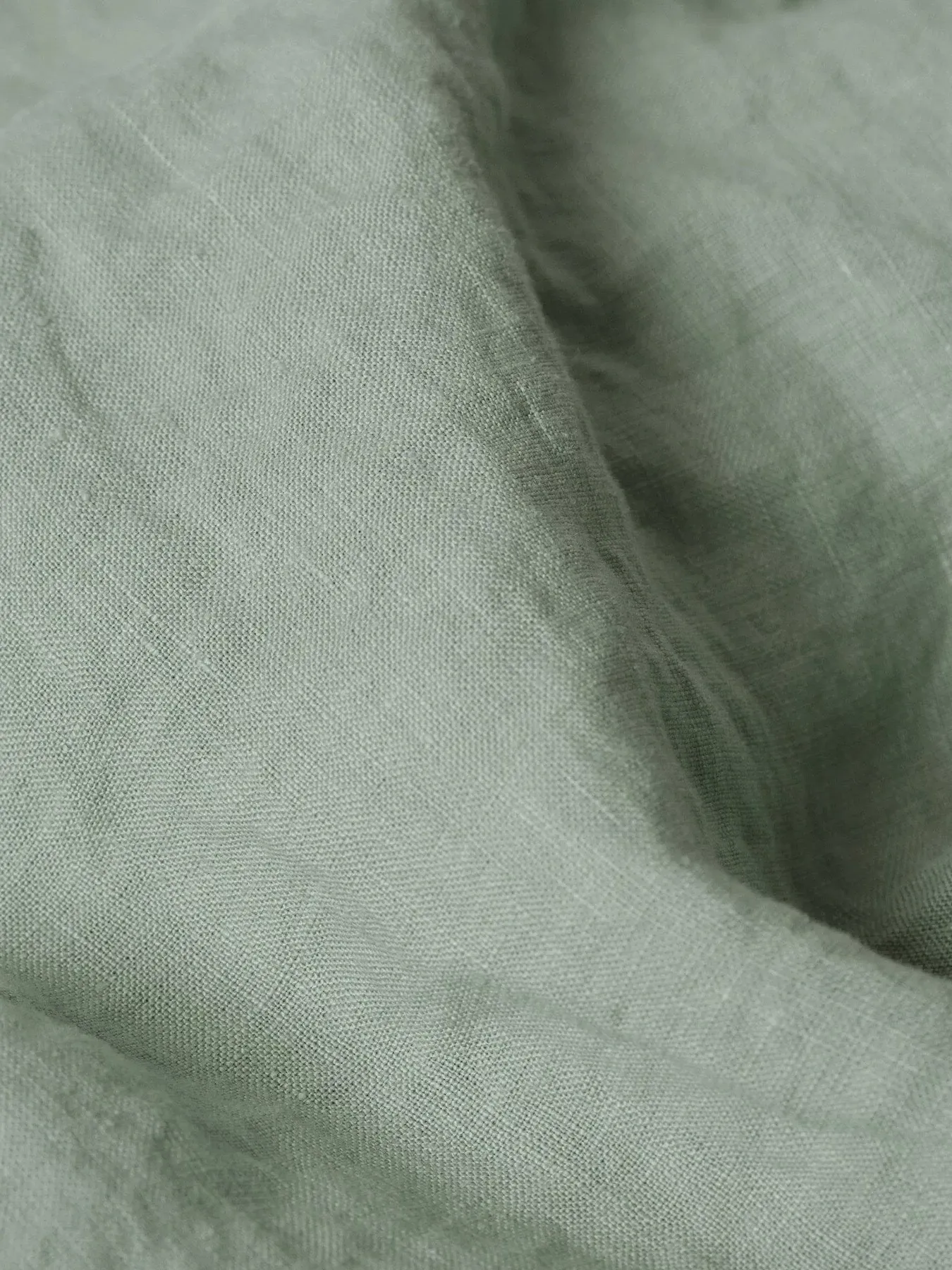 Standard Pillowcase Pair - Sage Green, Linen Blend