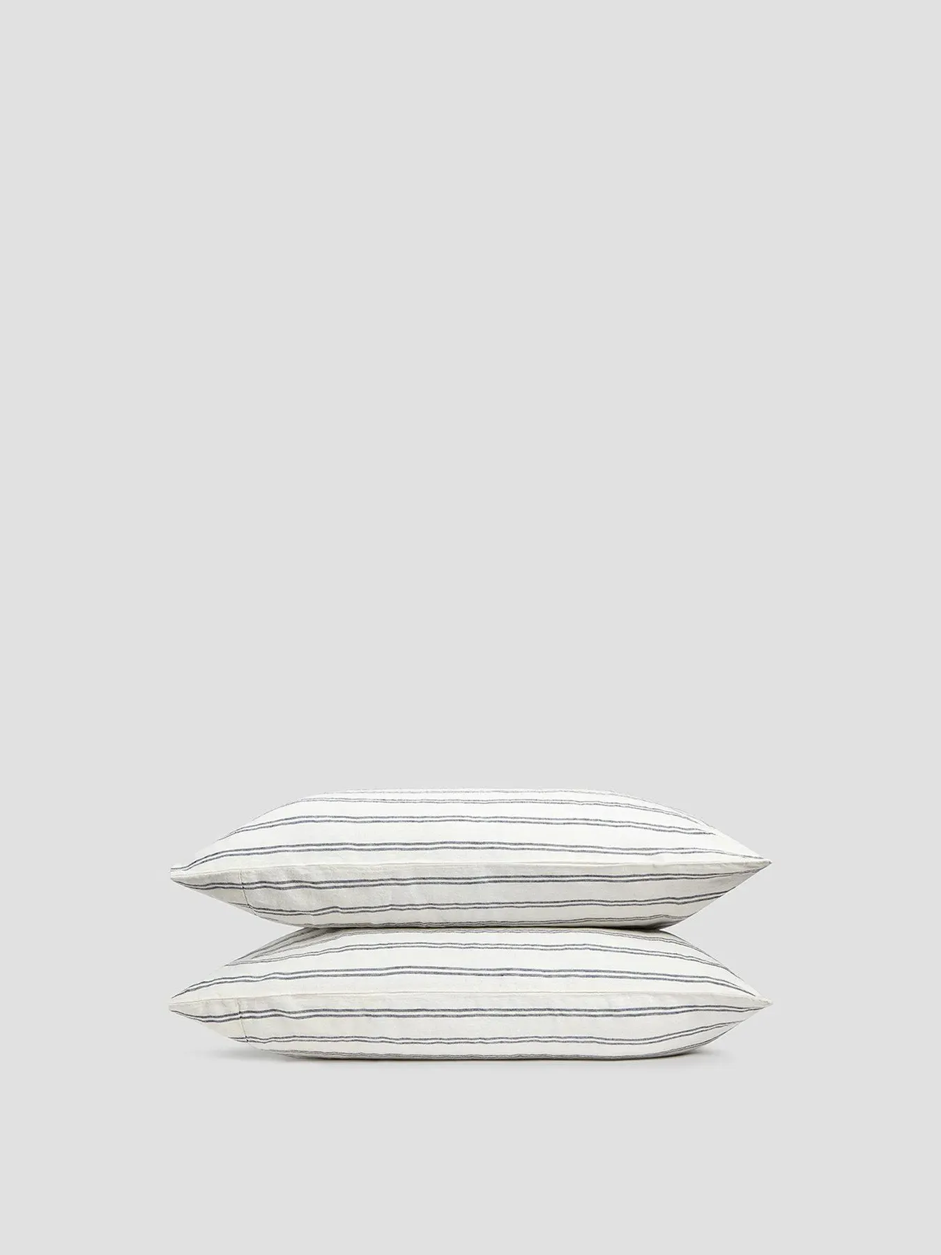 Standard Pillowcase Pair Striped - Ivory, Linen