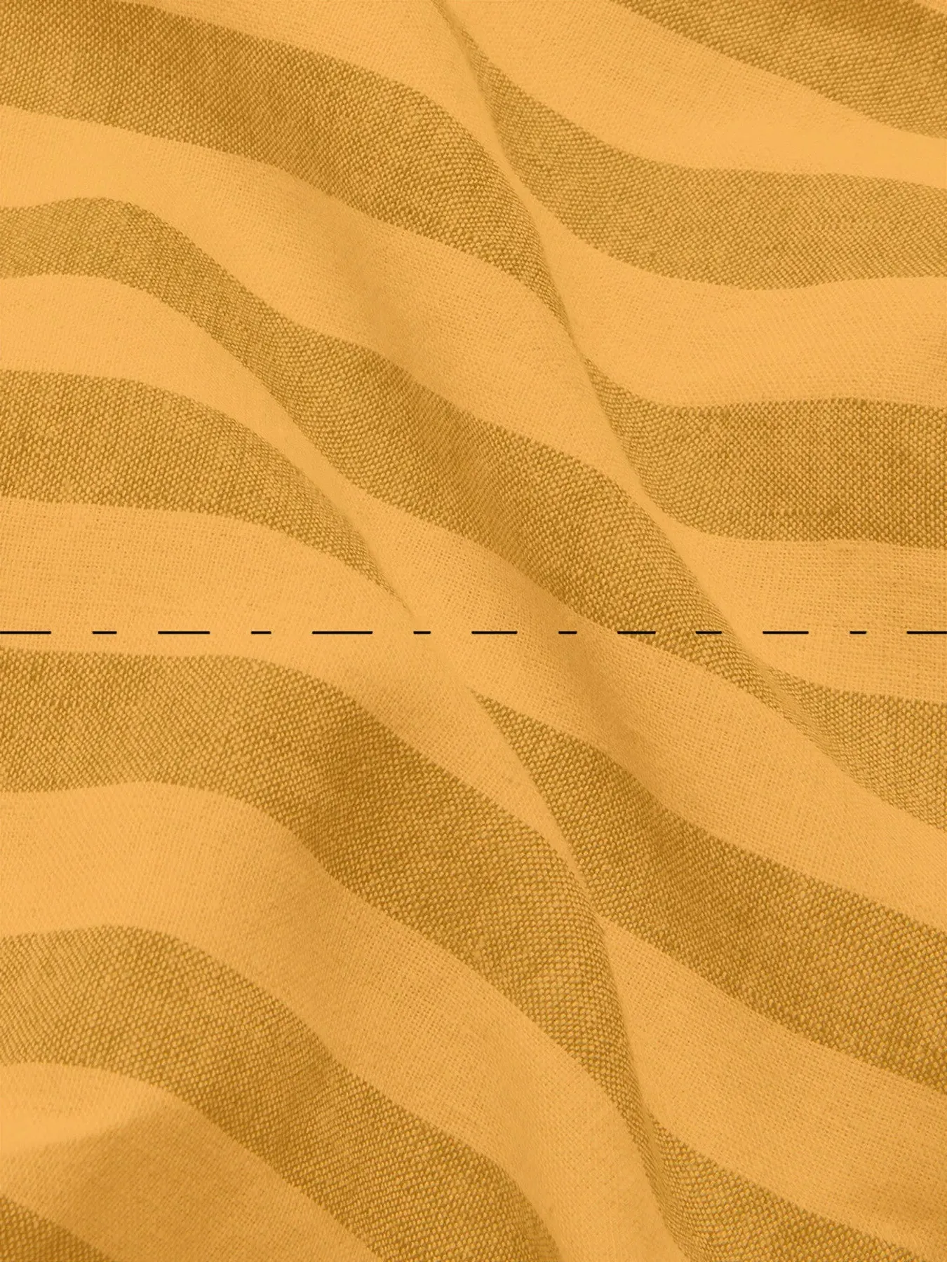 Standard Pillowcases Stripe - Green, Linen Blend