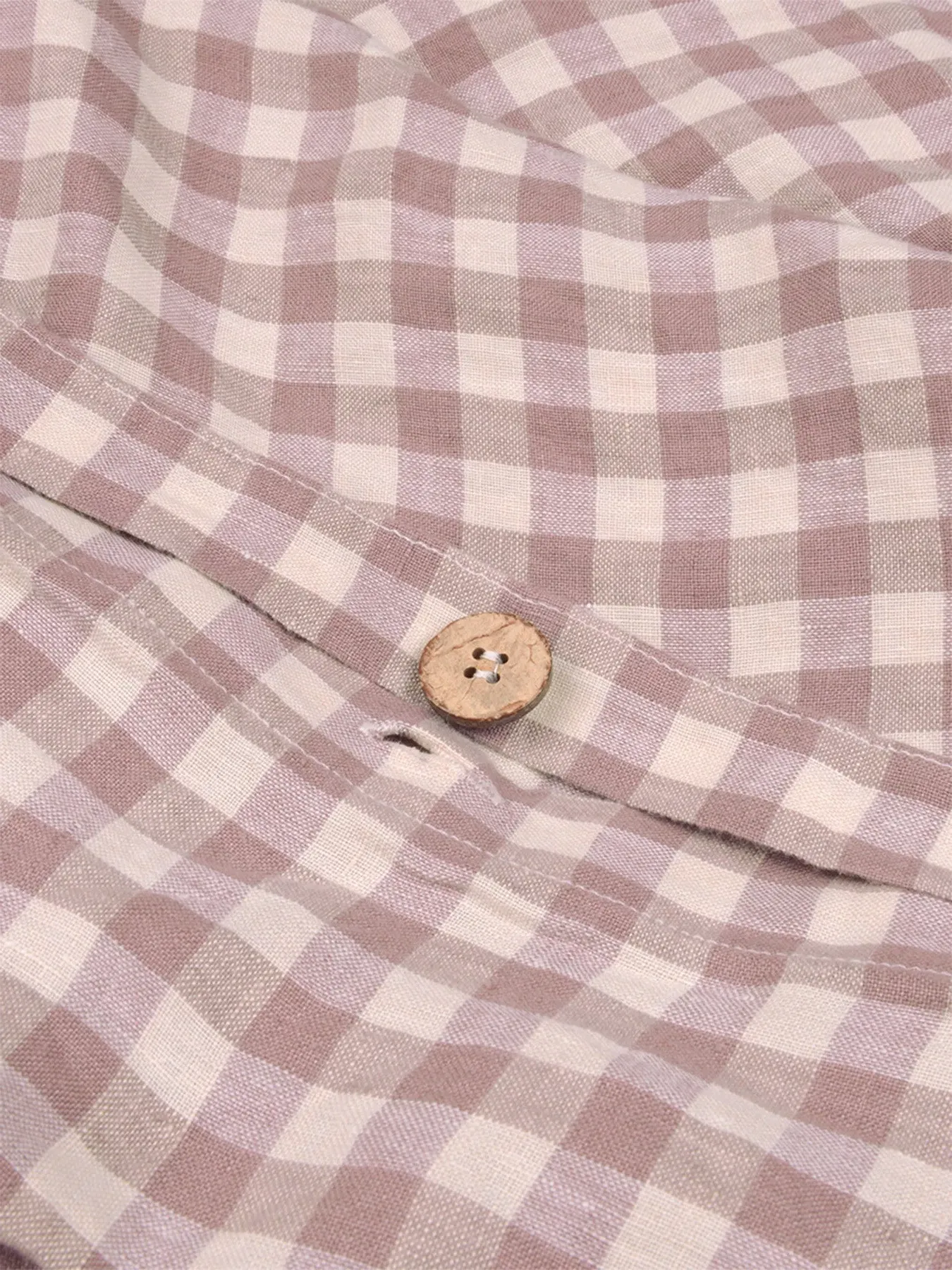 Super King Duvet Cover - Elderberry, Linen Blend